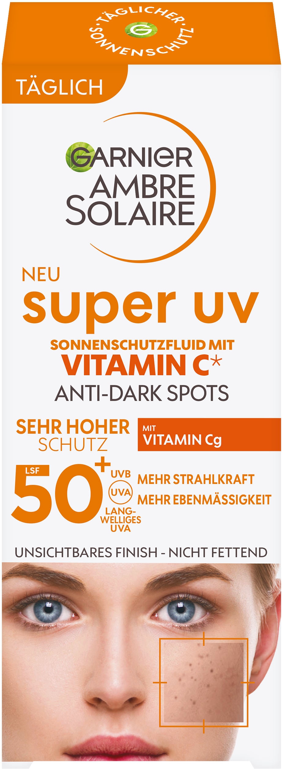 GARNIER Sonnenschutzfluid »Garnier Sonnenschutzfluid Vitamin C LSF 50+«, mit Vitamin C