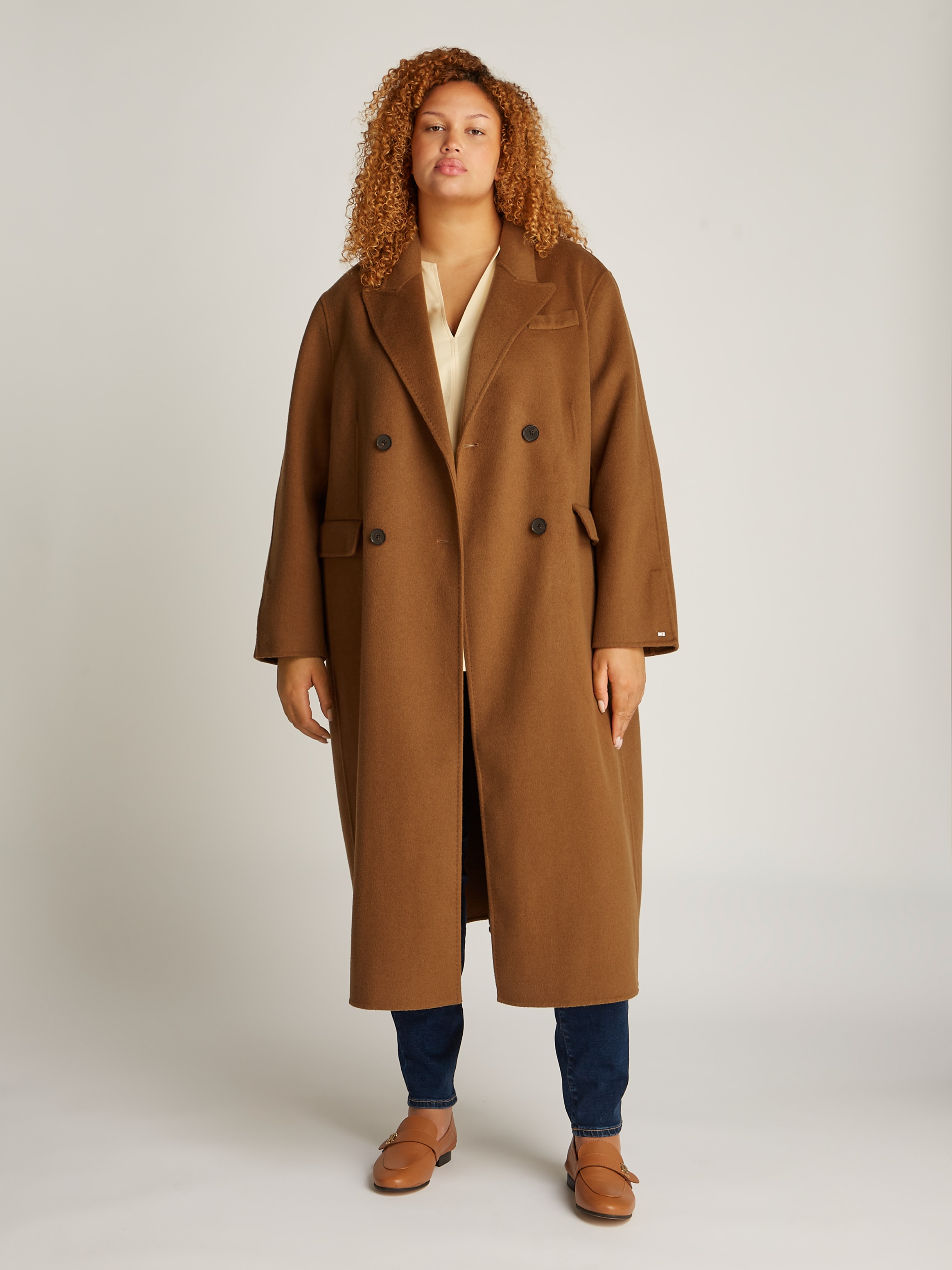 Kurzmantel »CRV DF WOOL BLEND DB COAT«, Große Größen