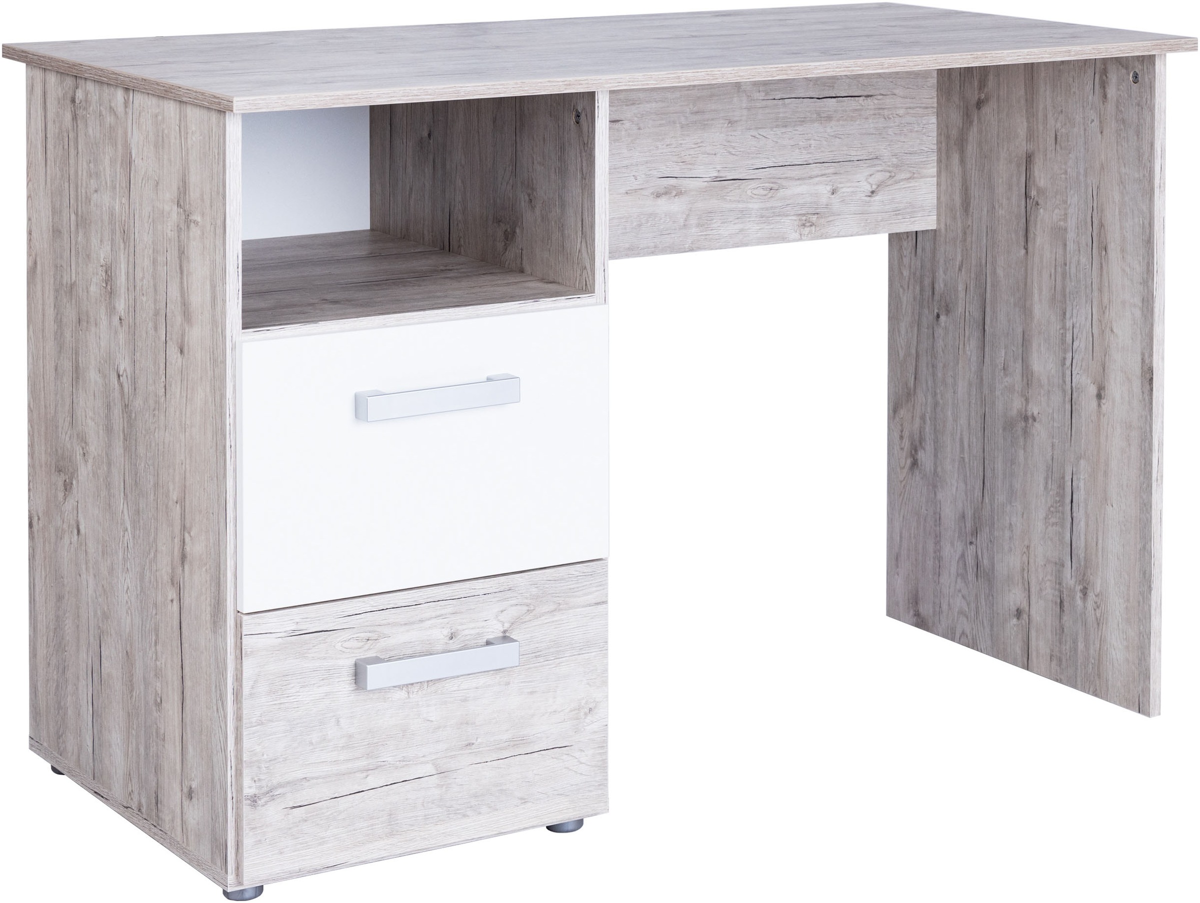arthur berndt Jugendzimmer-Set »Jugendzimmer-Set »Bente« 3-teilig«, (3 tlg.), Eiche-Sand/Weiß Nachbildung