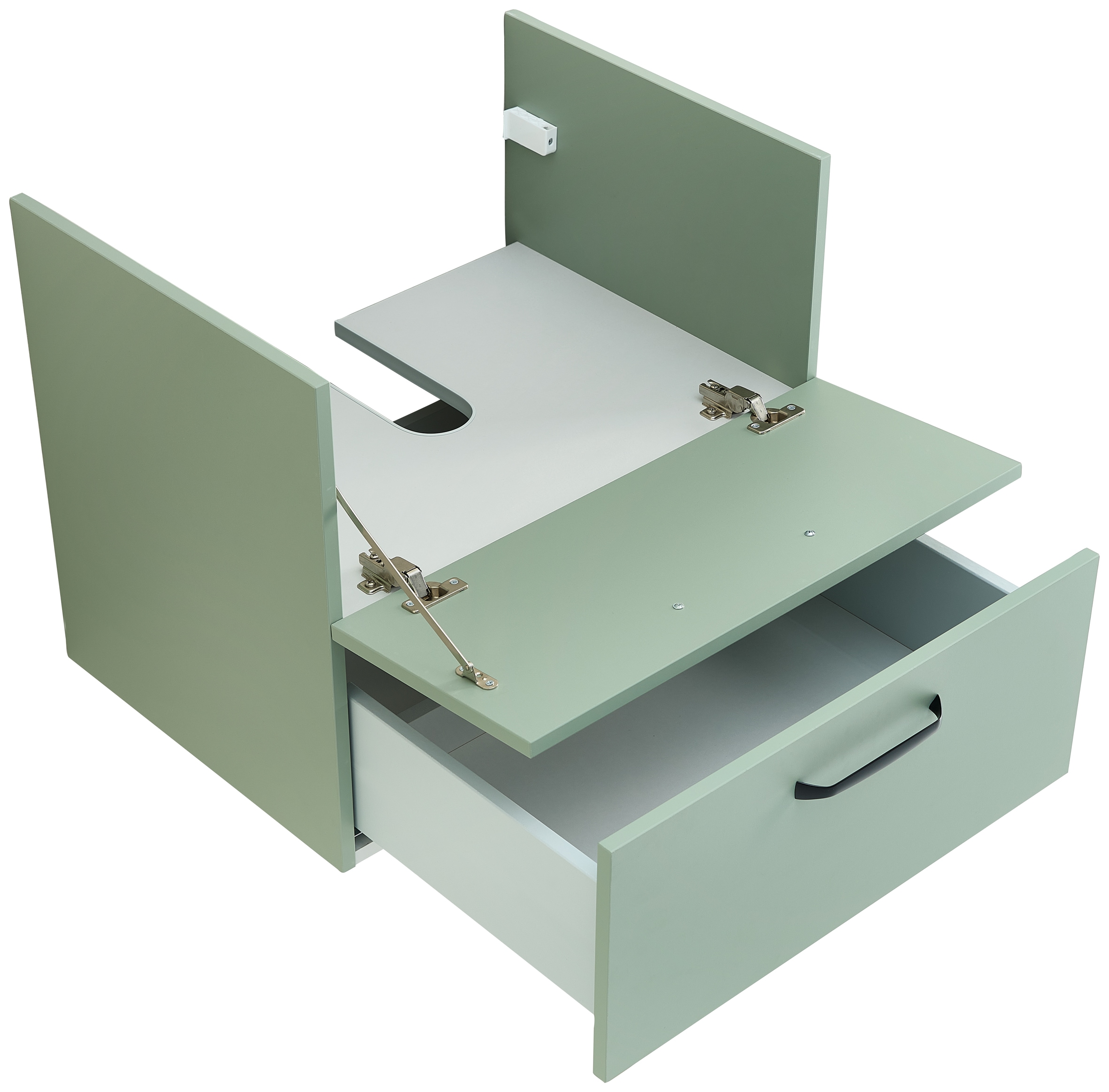 Saphir Badmöbel-Set »Quickset 500,Waschtischunterschrank mit Waschtisch und Spiegelschrank« 3 Stk. tlg.