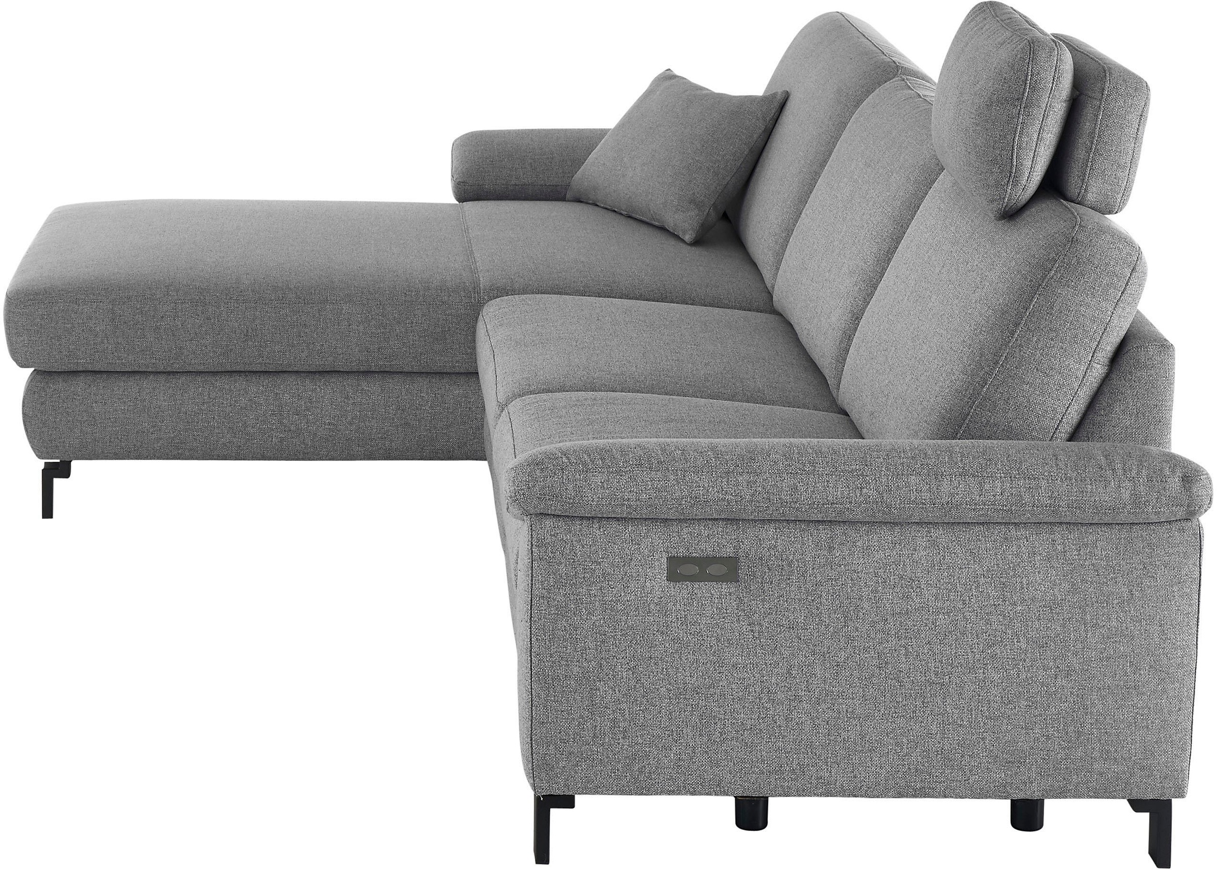 3C Candy Ecksofa »Mainau L-Form« Relaxfunktion im 1,5-Sitzer, motorische Schlaffunktion in Longchair