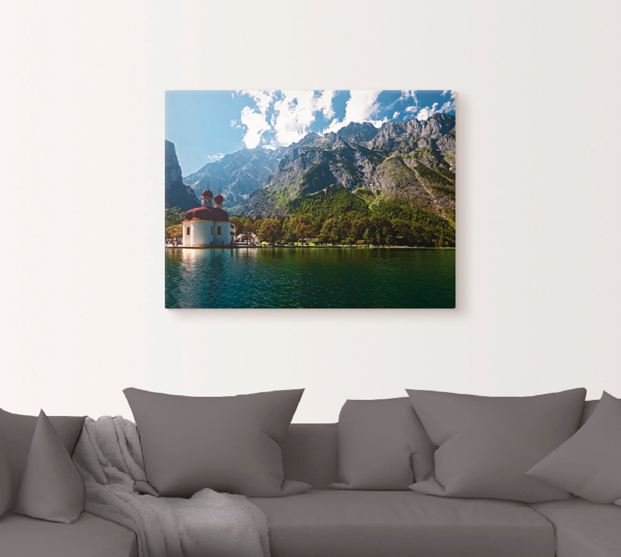 Artland Wandbild »St. Bartholomä (Königssee) I« Berge 1 Stk. tlg. als Leinwandbild, Poster, Wandaufkleber in verschied. Größen
