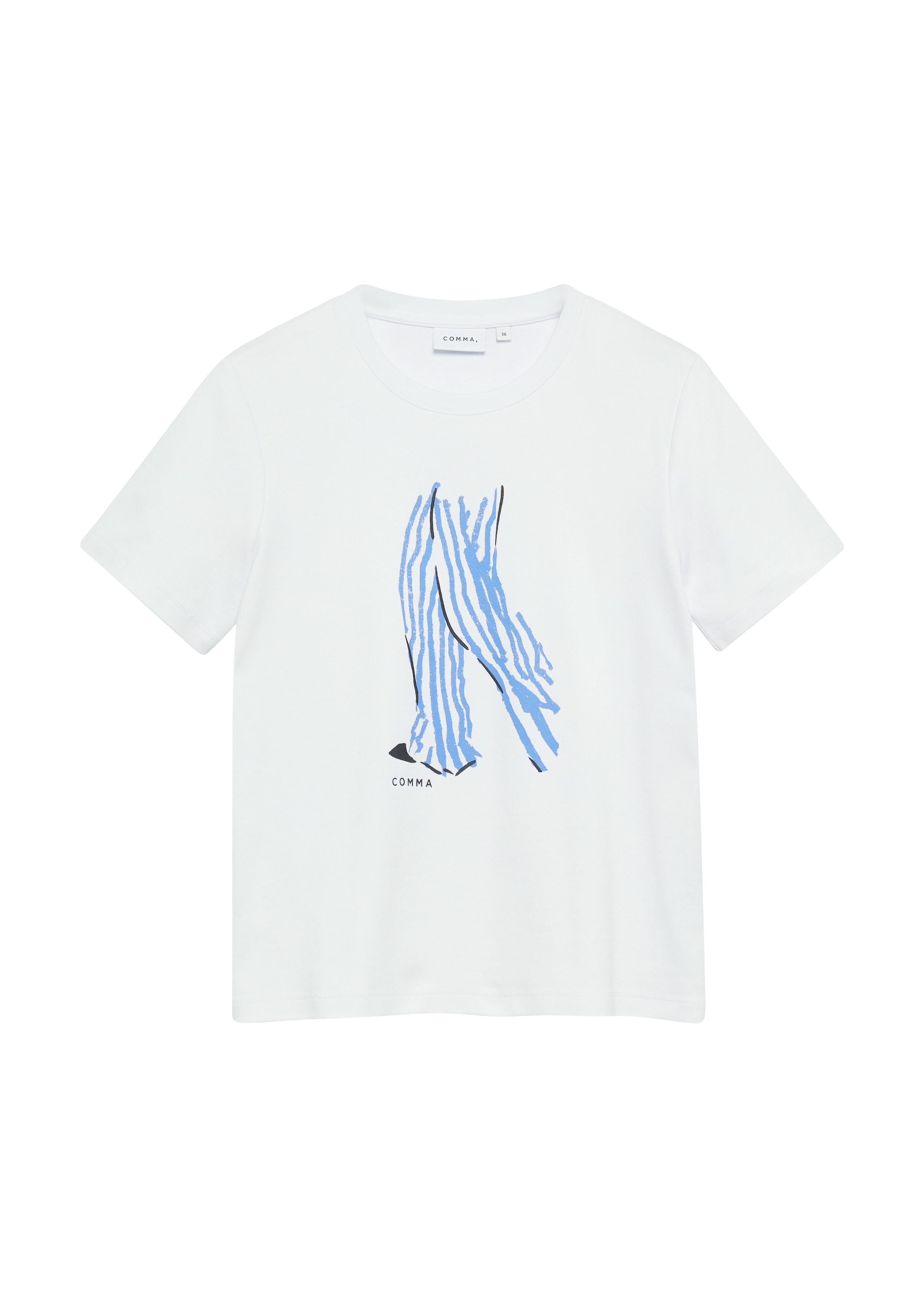 Comma T-Shirt mit Artwork