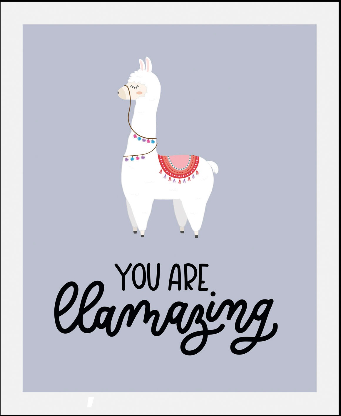 queence Bild »Llamazing«, (1 St.), gerahmt