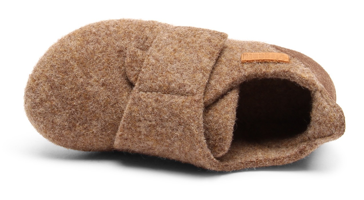 Bisgaard Hausschuh »casual wool«  Klettschuh mit Lammwolle gefüttert, Größenschablone zum Download