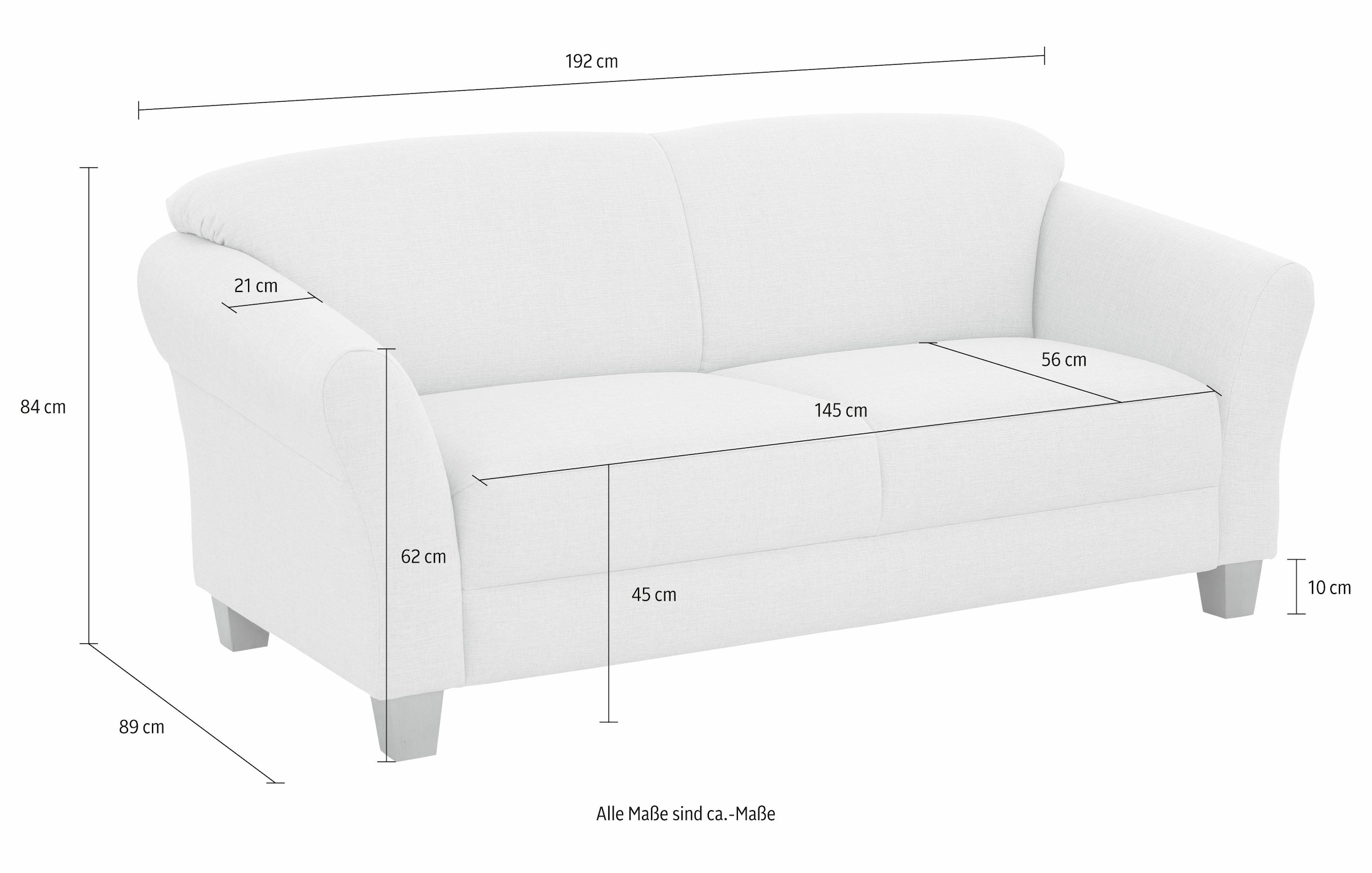 Home affaire 3-Sitzer »Gotland« in drei Bezugsqualitäten