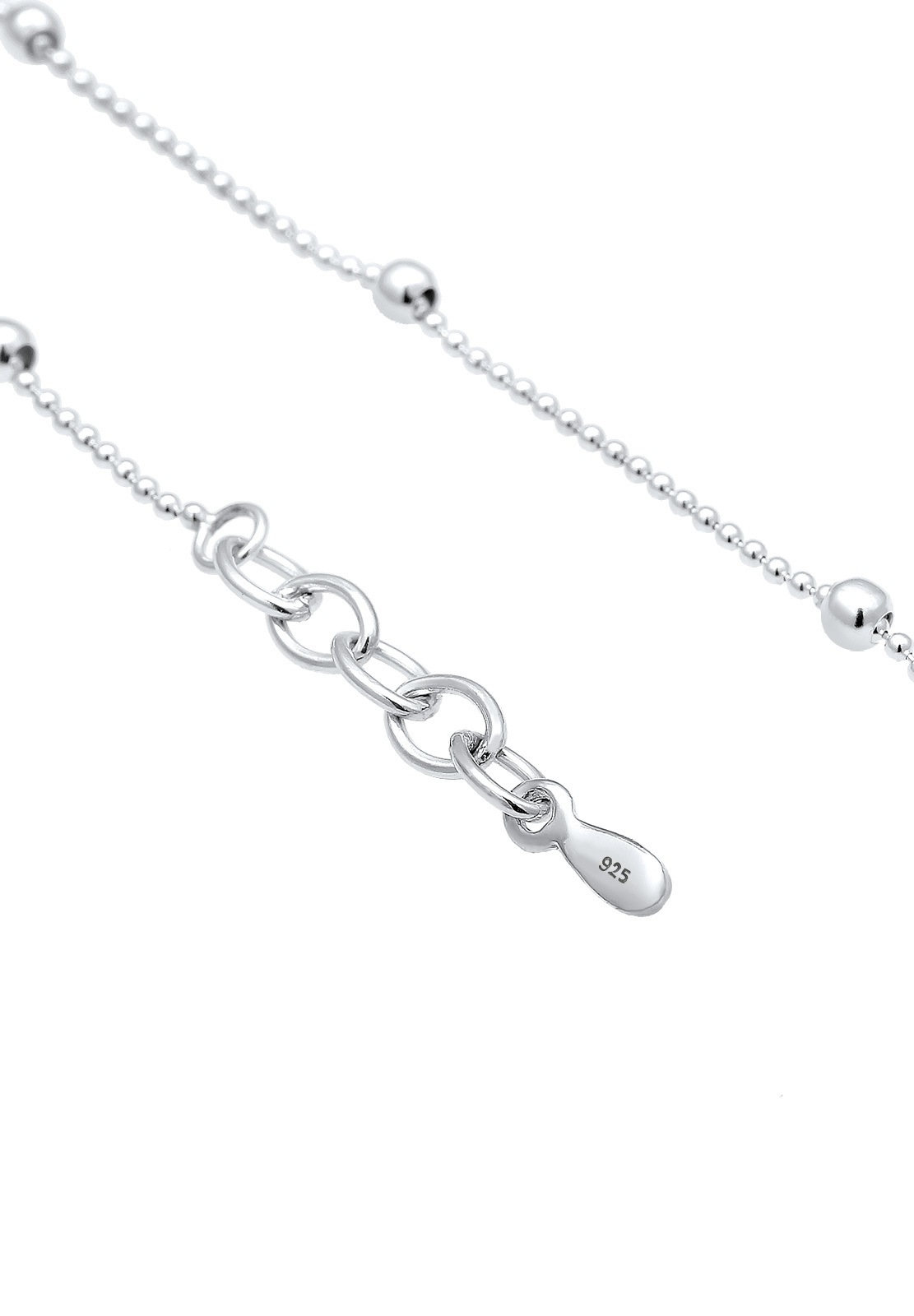 Elli Fußkette »Fußschmuck Basic Kugel Geo Minimal Trend 925 Sterling Silber«