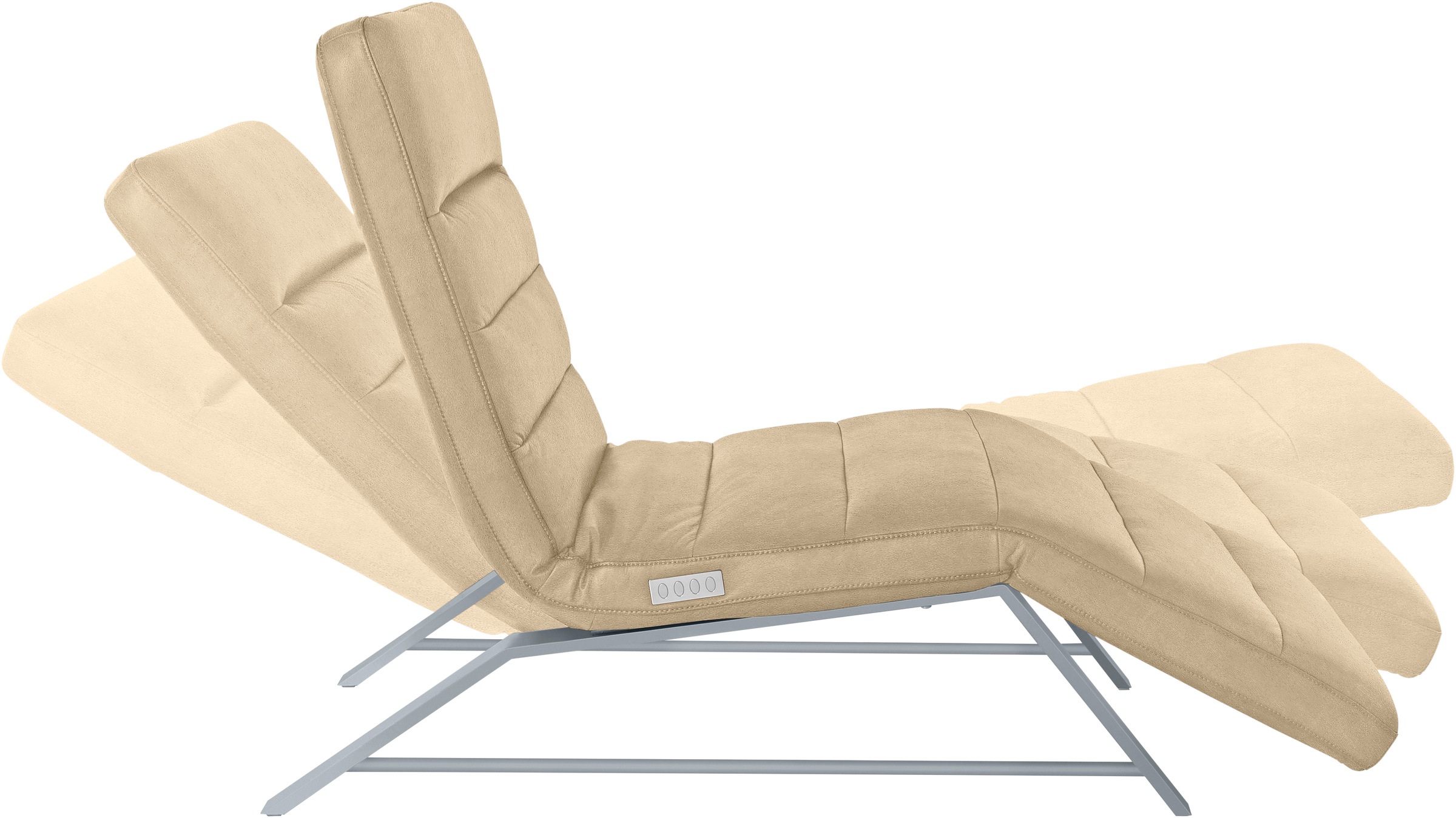 W.SCHILLIG Relaxliege »daily dreams«, Funktionsliege wahlweise mit Motor, Gestell matt, Breite 75 cm