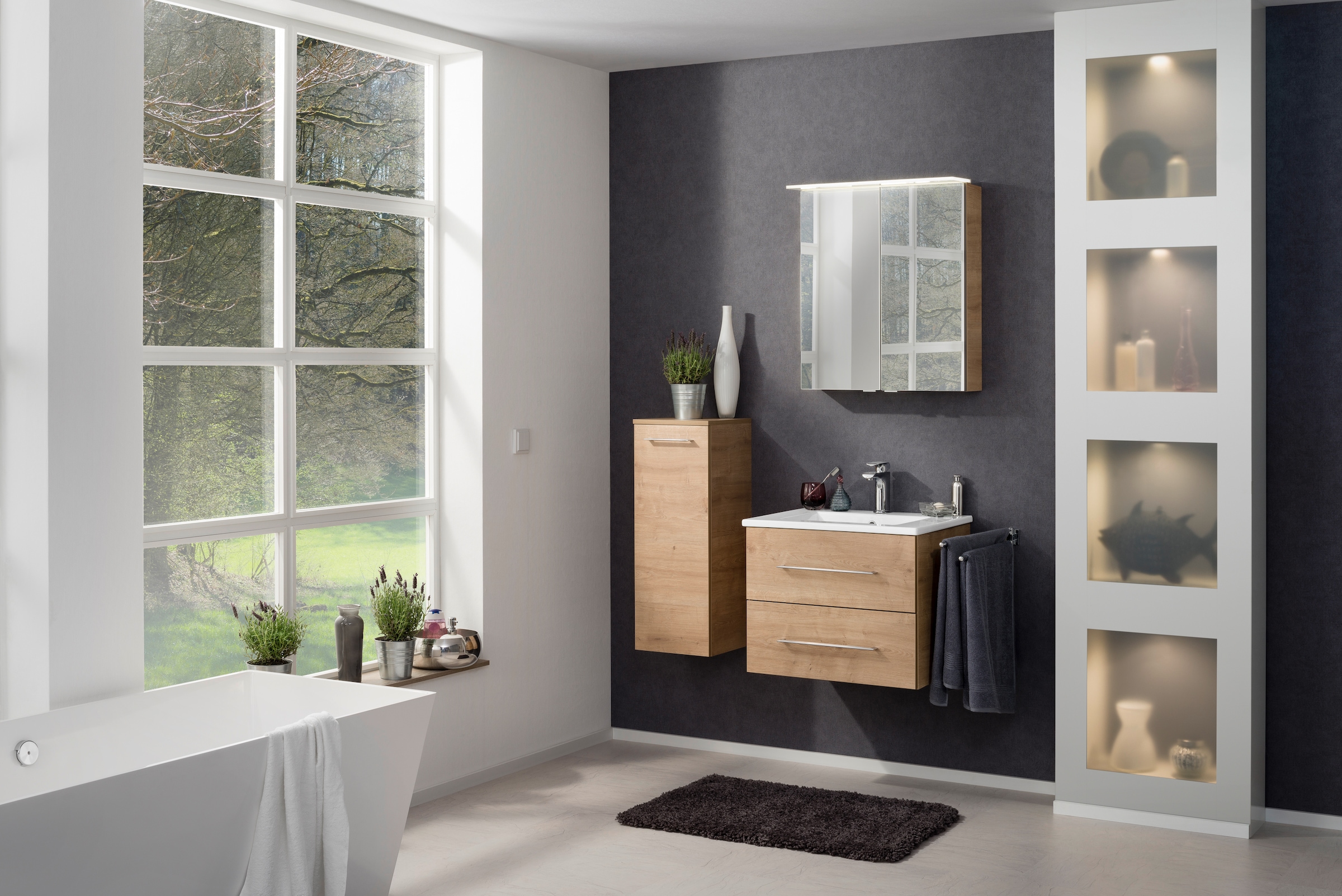 FACKELMANN Waschtisch »Waschplatz-Set B.Perfekt« 3 tlg. 3-teilig