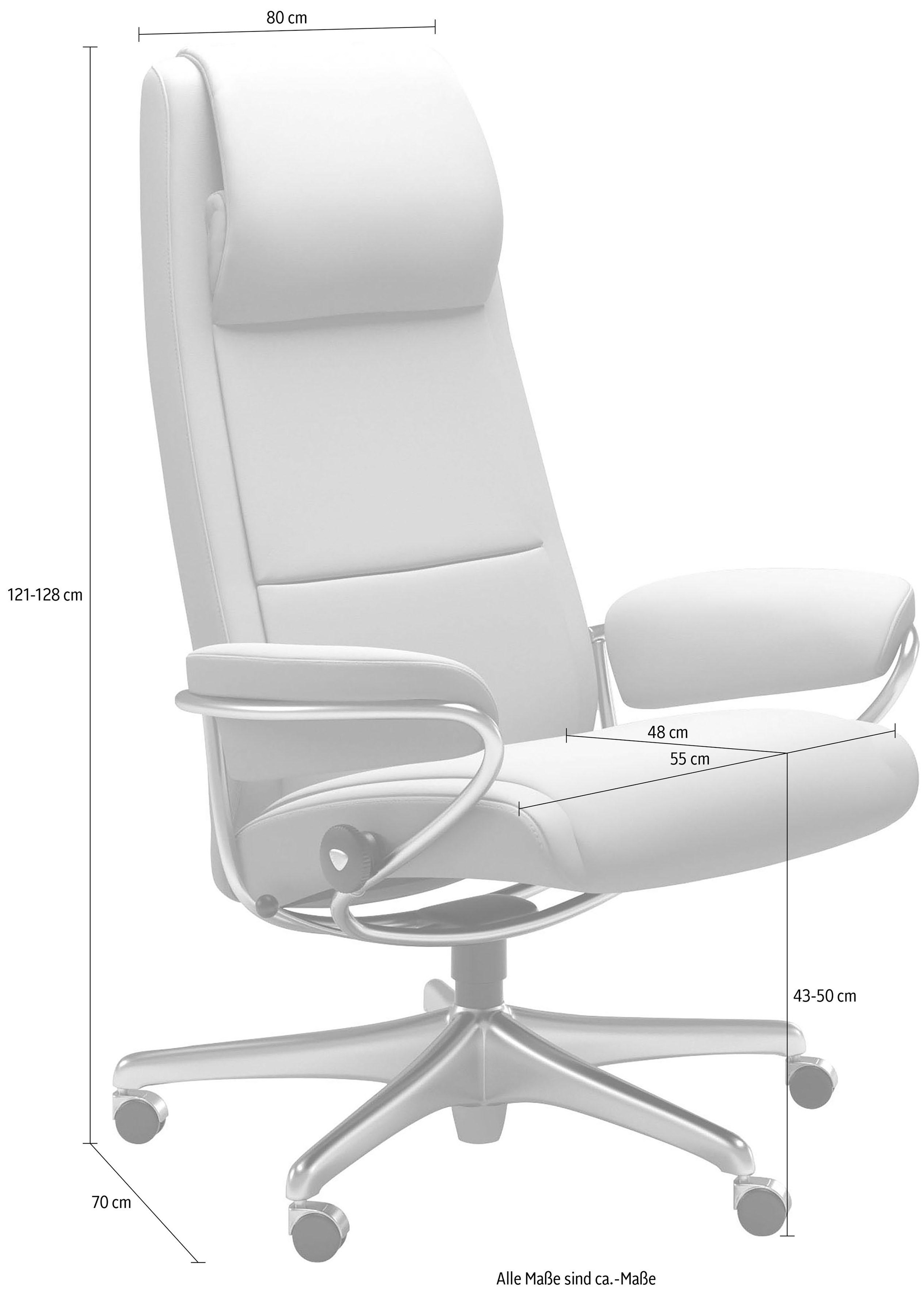 Stressless® Relaxsessel »Paris«, High Back, mit Home Office Base, Gestell Chrom
