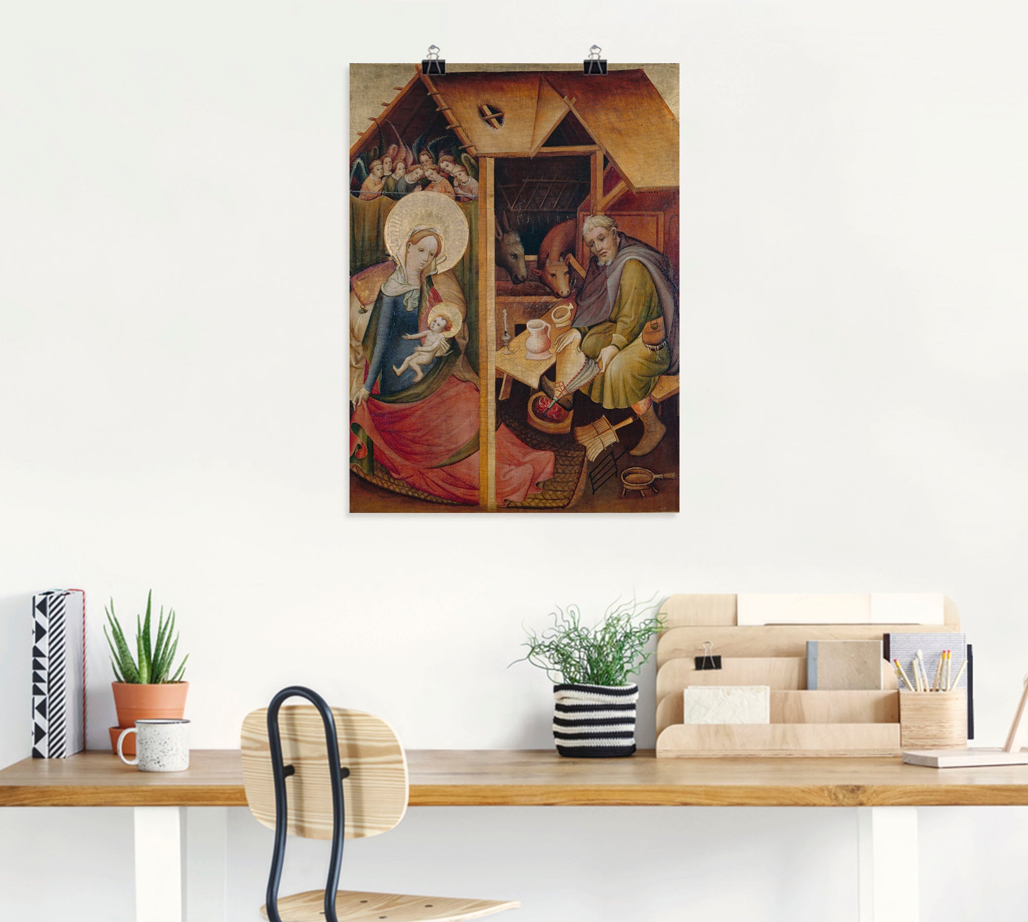 Artland Kunstdruck »Sogenannte Goldene Tafel. Geburt Christi«, Religion, (1 St.), als Leinwandbild, Wandaufkleber oder Poster in versch. Größen