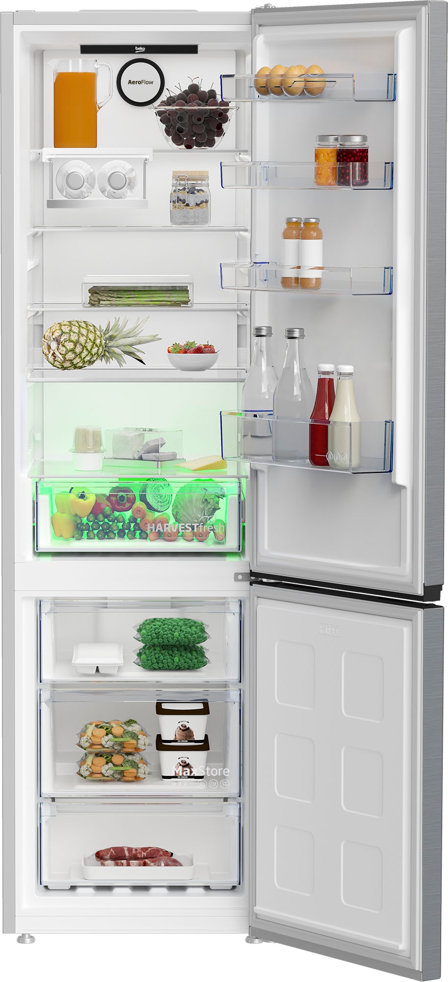 BEKO Kühl-/Gefrierkombination »B5RCNE405HXB 7282343709«