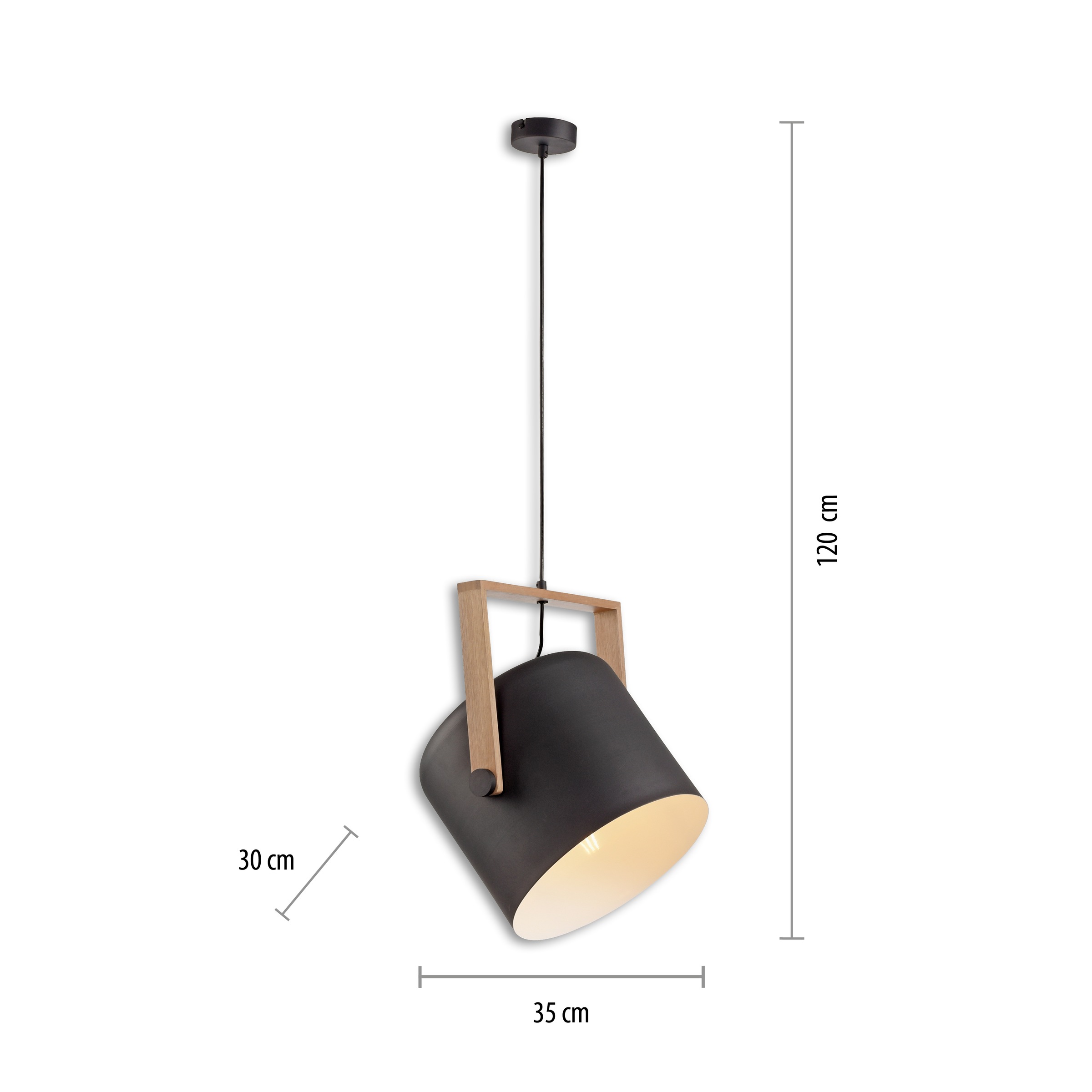JUST LIGHT Pendelleuchte »CUP«, 1 flammig, ExklusiveE27