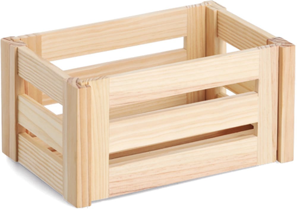 Zeller Present Aufbewahrungsbox "Leisten, Kiefer" natürliches Holz, vielseitig, Stecksystem