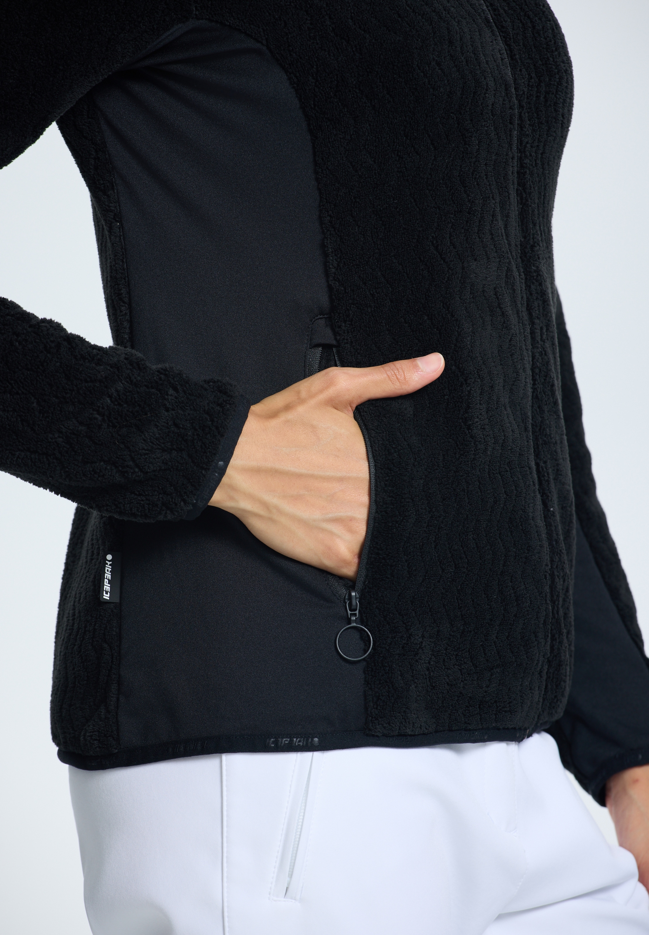Icepeak Fleecejacke »ICEPEAK ELLAVILLE« 1 Stk. tlg. sportlicher Stil, schnell trocknendes Thermal-Material