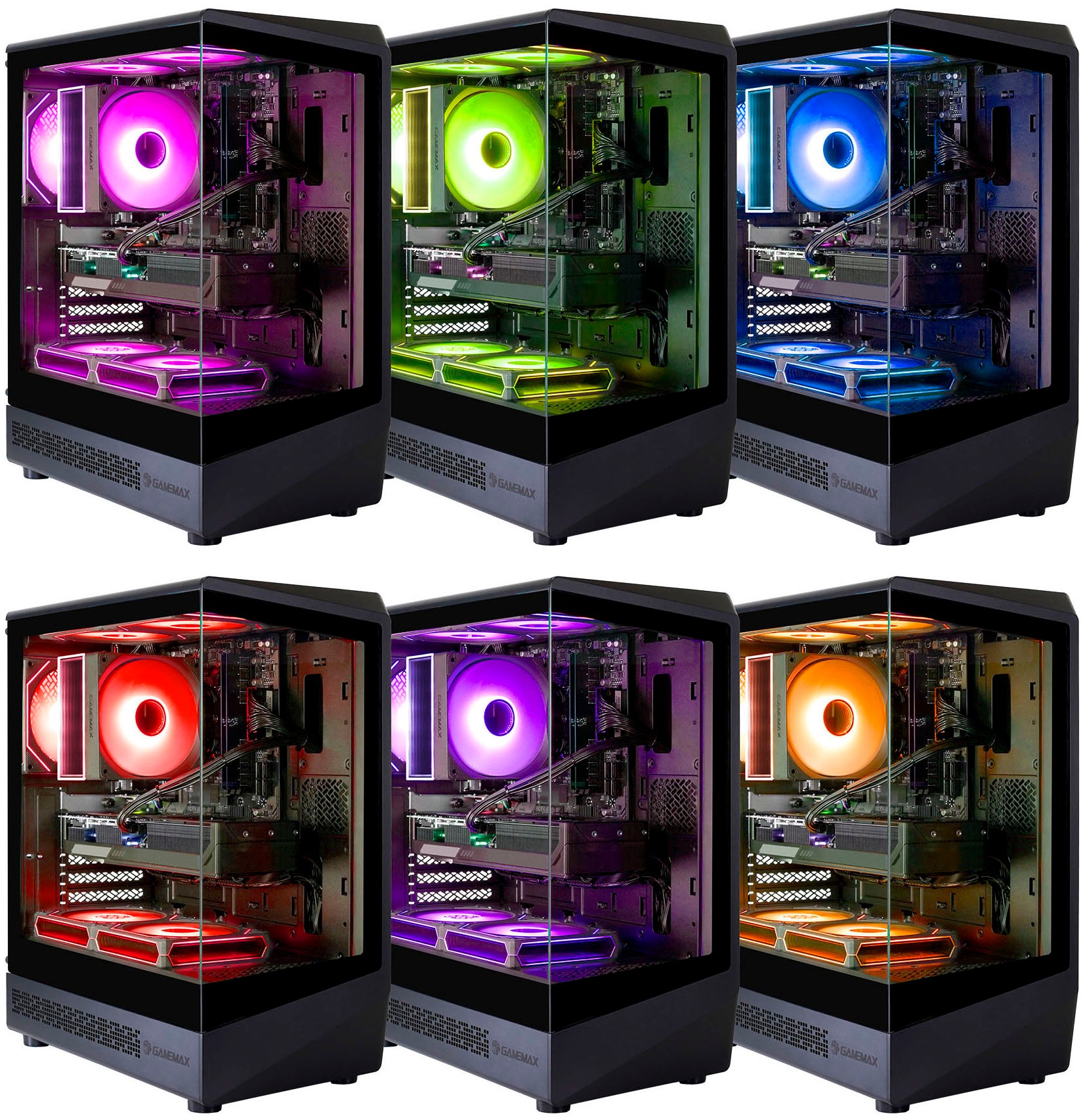 GAMEMAX Gaming-PC »VISTA COC AB 8194 AMD Ryzen 7 9700X 32GB DDR5 1TB SSD RX 9070 XT« Windows 11, DDR5 RAM