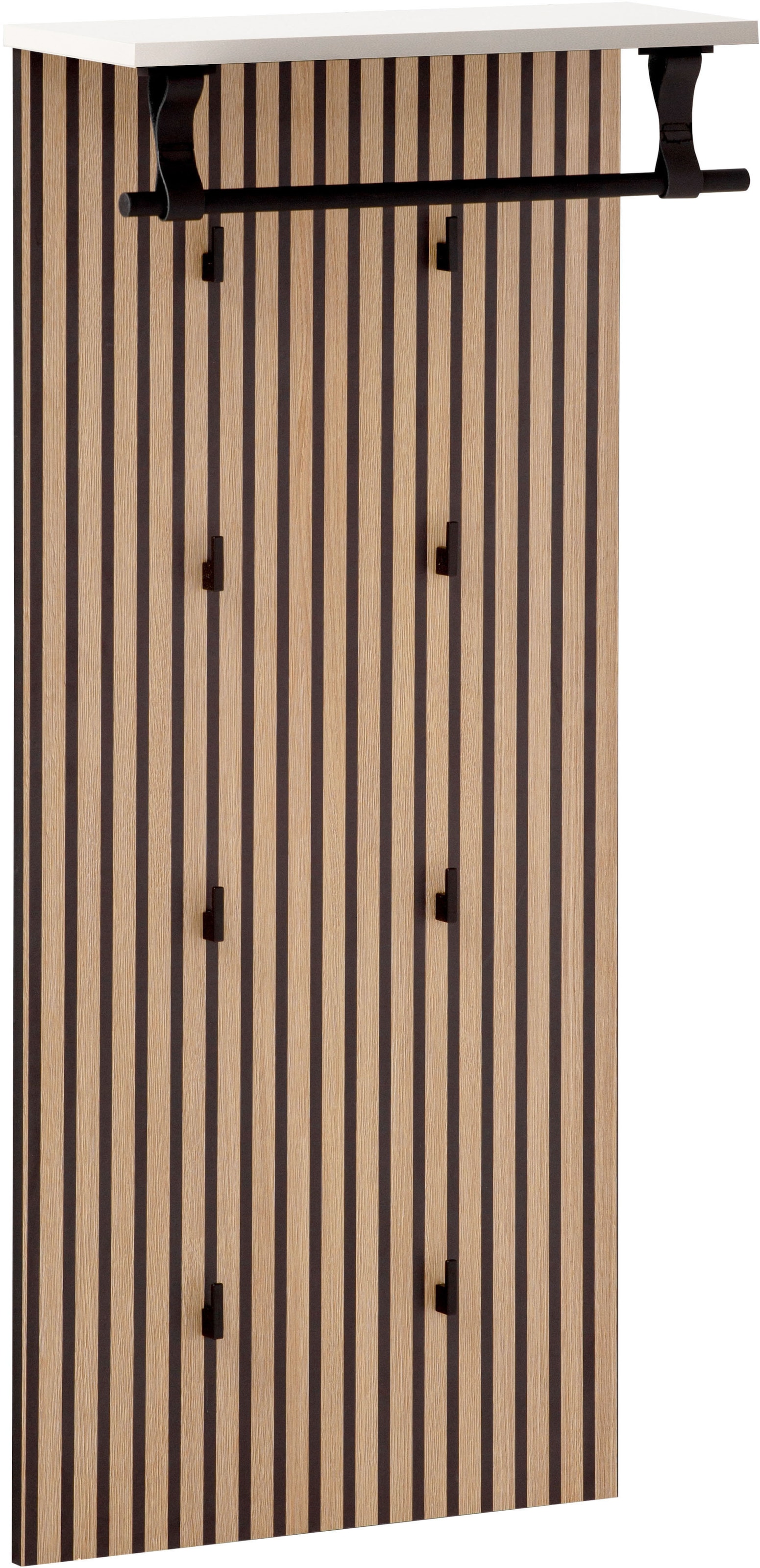 Schildmeyer Garderobenpaneel »Loft, Breite 50 cm«, Akustikprint, 8 Kleiderhaken