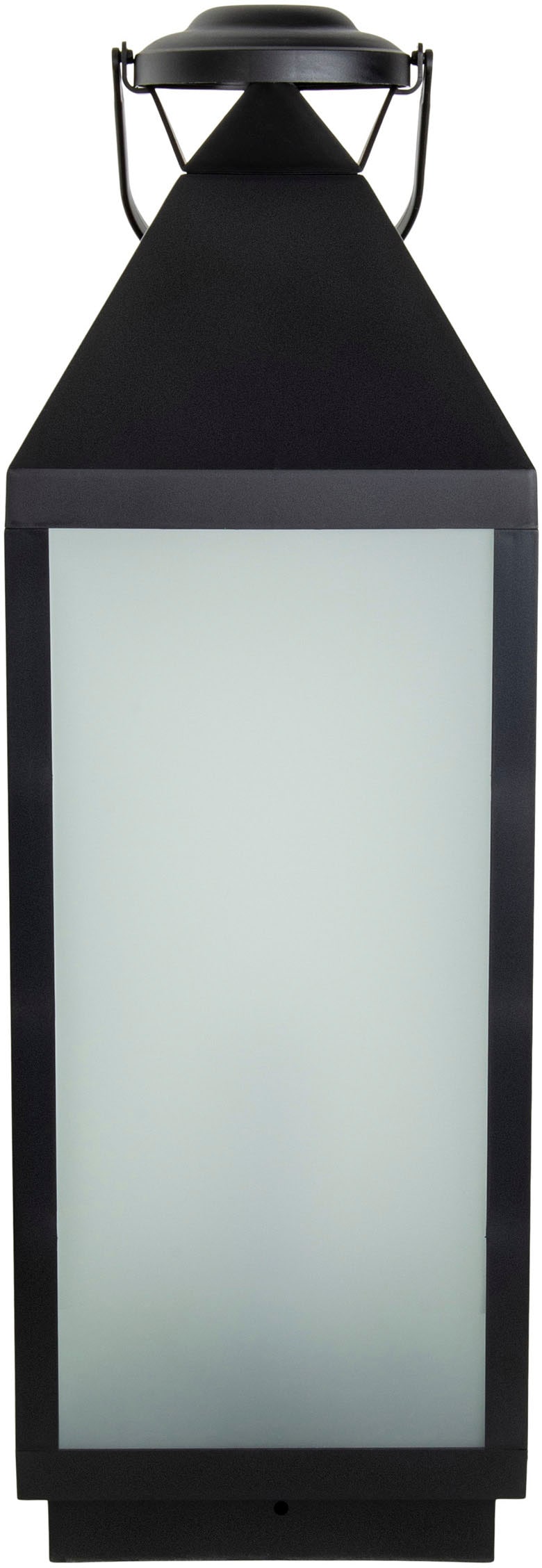 näve LED Dekolicht »Doris«, 1 flammig, Leuchtmittel LED-Modul | LED fest integriert, Laterne, eckig, Flammeneffekt, Timerfunktion, schwarz, Glas matt