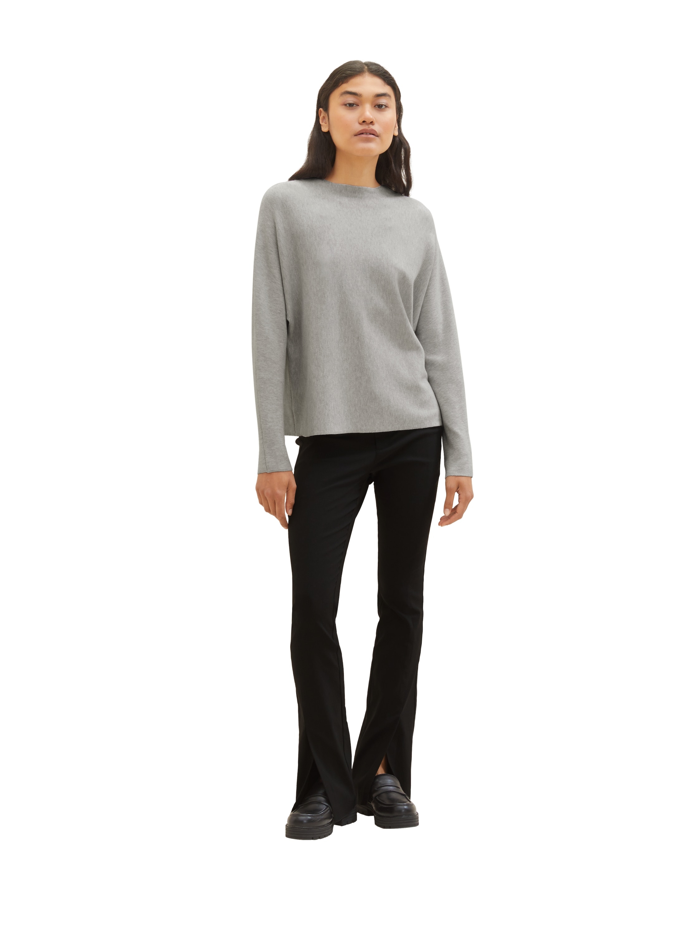 TOM TAILOR Denim Rundhalspullover, unifarben
