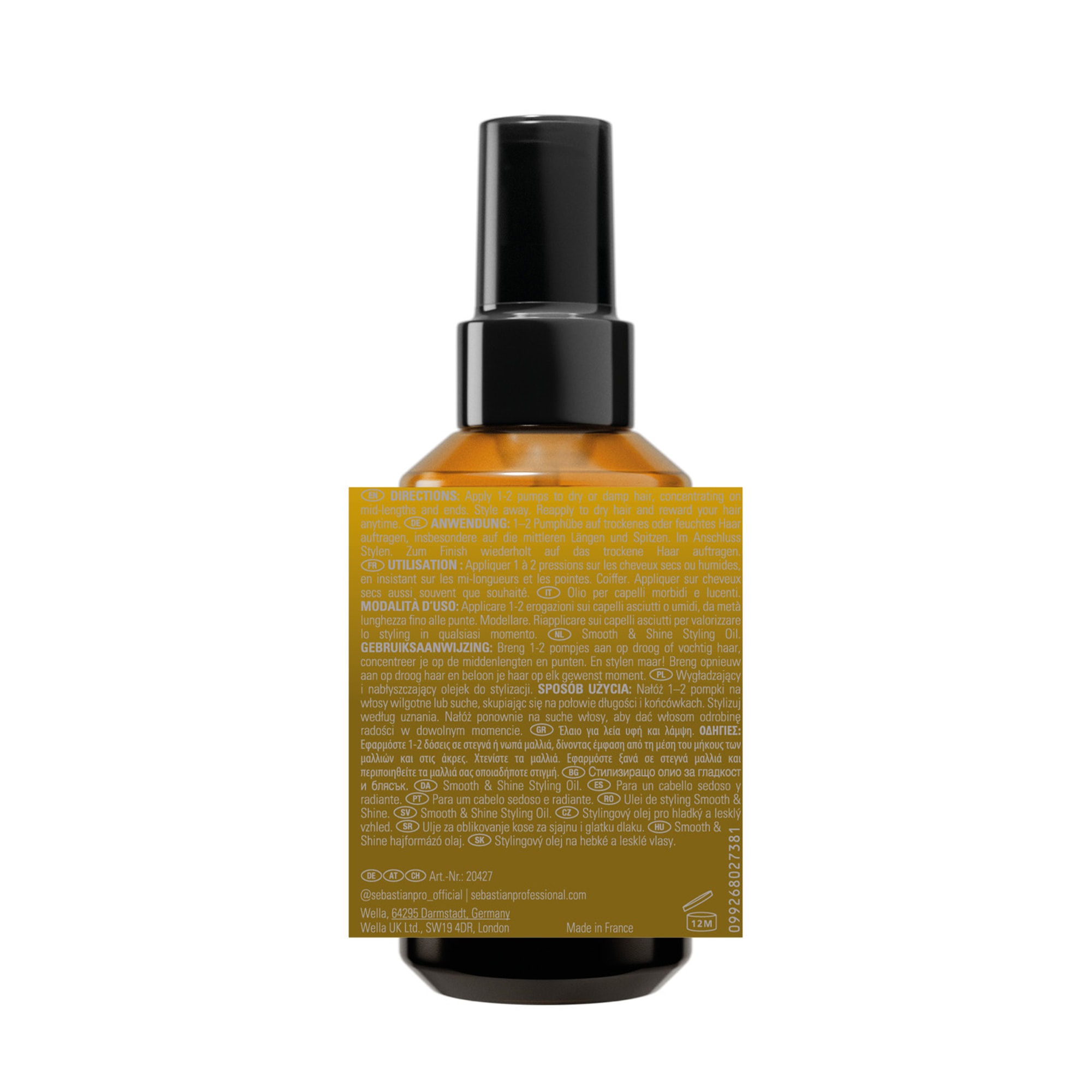 Sebastian Professional Haaröl »Dark Oil Hairoil« für trockenes, glanzloses und geschädigtes Haar, gegen Frizz
