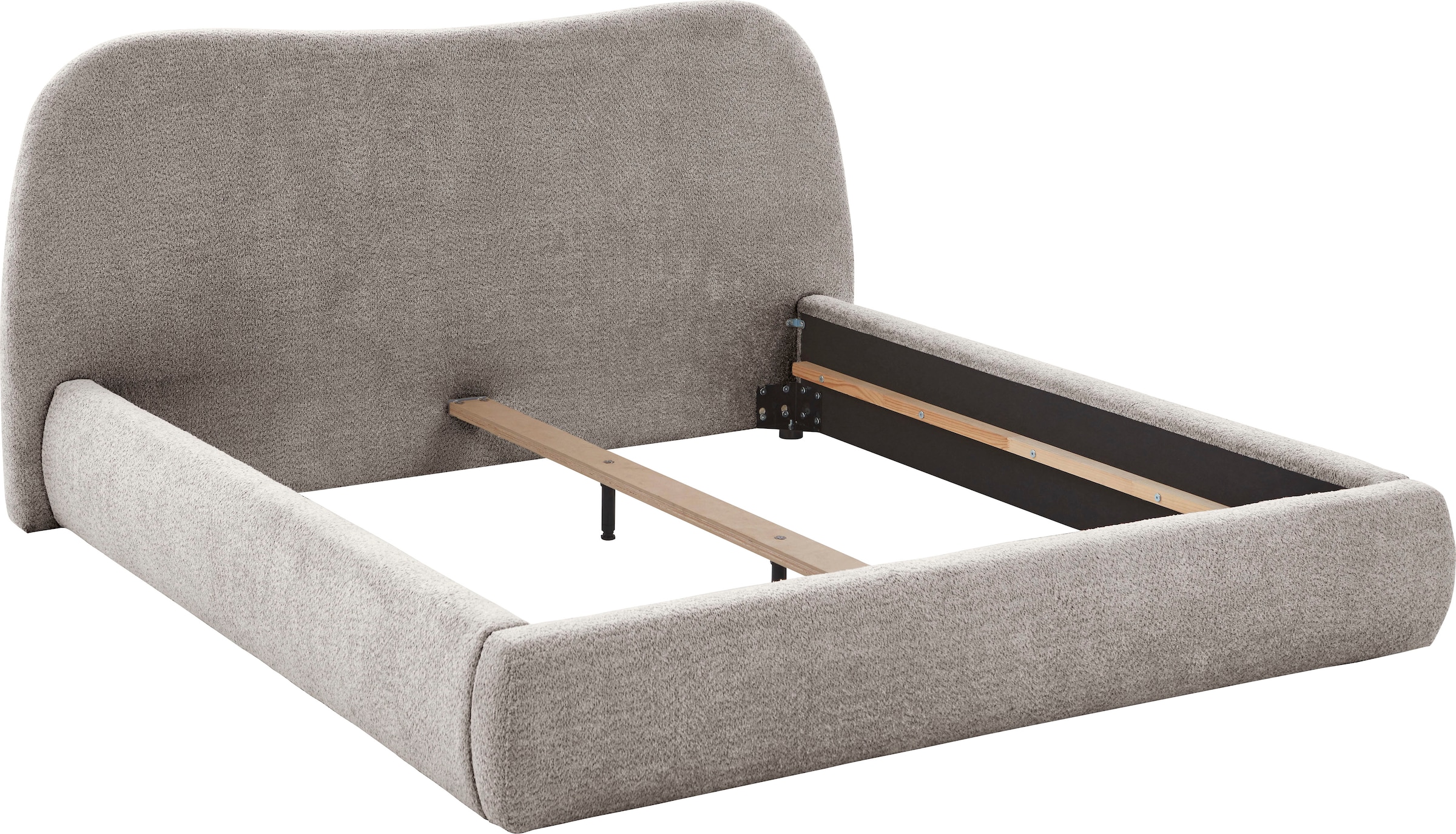 ATLANTIC home collection Polsterbett »Sophie« mit oder ohne Stauraum, hochwertiger Bouclé-Bezug