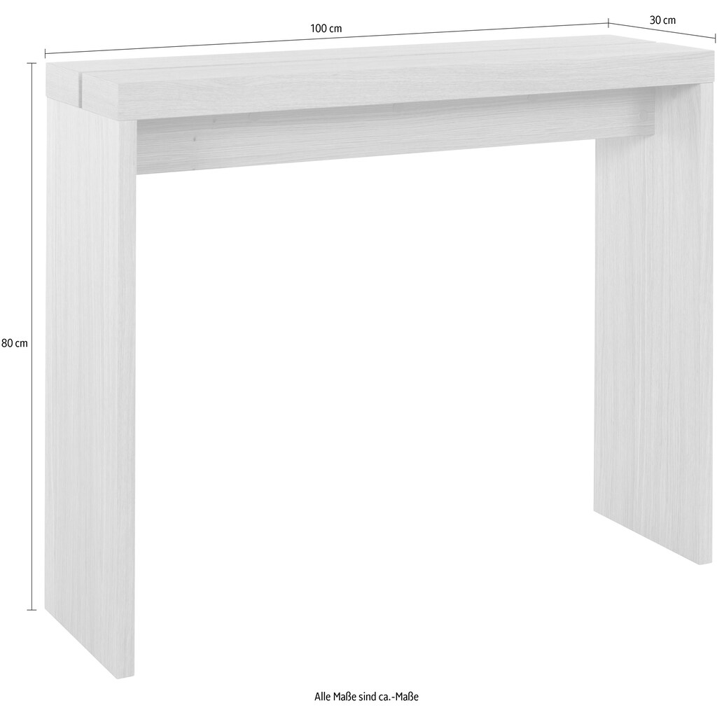 LeGer Home by Lena Gercke Konsolentisch »Darja«, aus massiven Eichenholz, Breite 100 cm