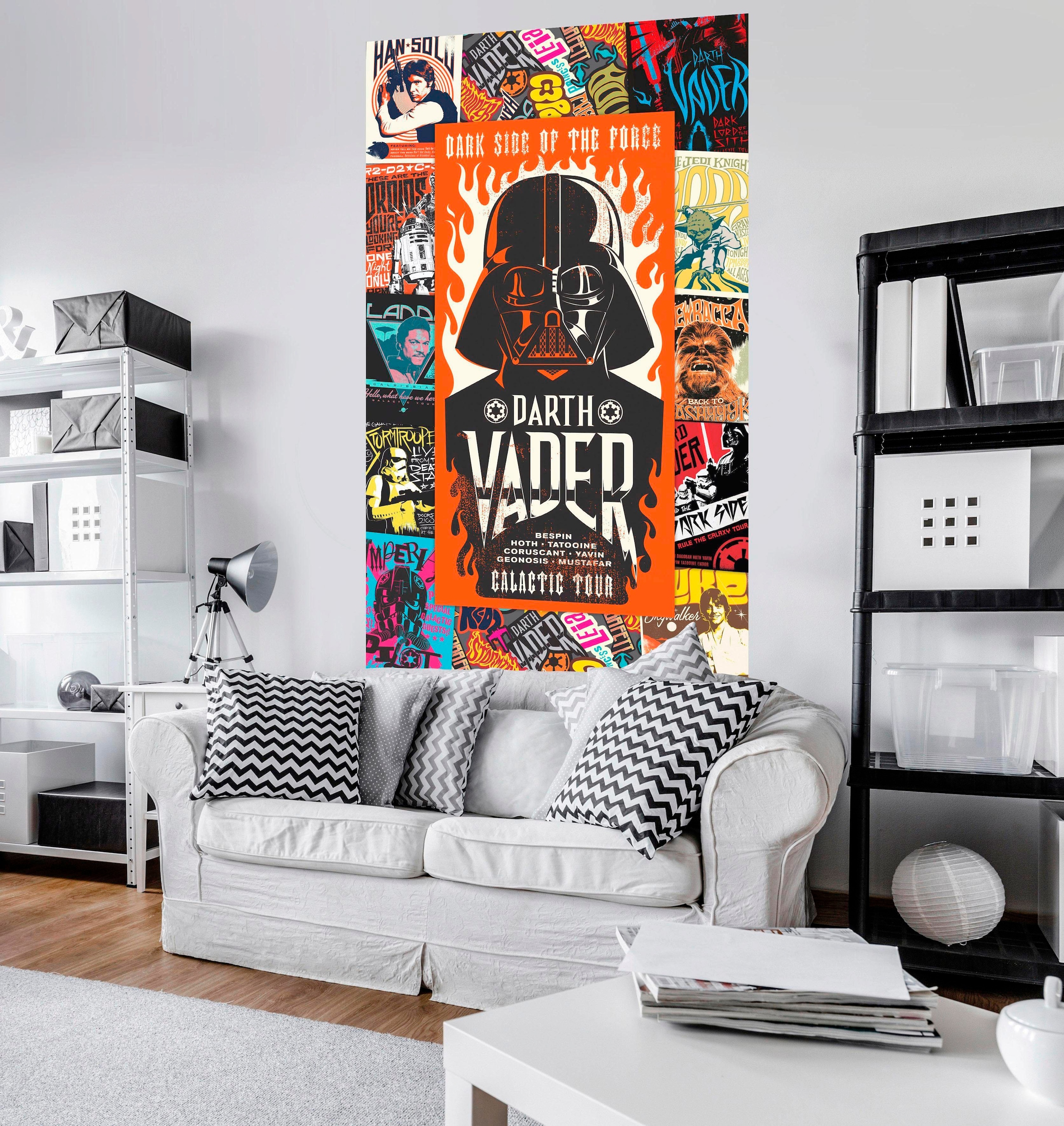 Komar Vliestapete »Digitaldruck Vlies -  Star Wars Rock on Posters - Größe 120 x 200 cm« bedruckt glatt Kinderzimmer