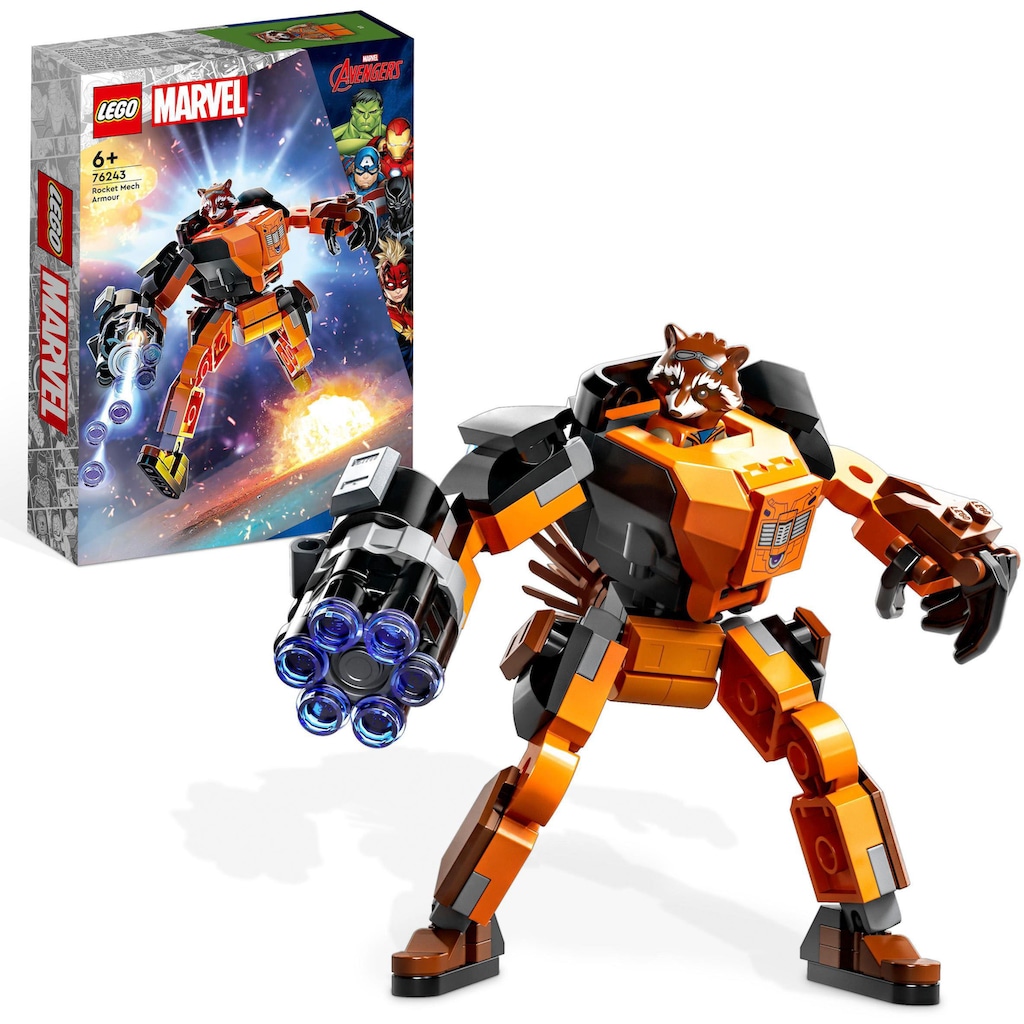 LEGO® Konstruktionsspielsteine »Rocket Mech (76243), LEGO® Marvel«, (98 St.)