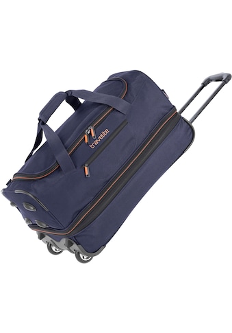 Reisetasche »Basics, 55 cm, marine/orange«, Duffle Bag Sporttasche mit Trolleyfunktion...