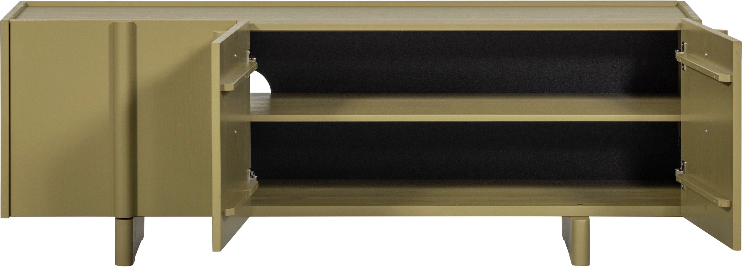 WOOOD Lowboard »Nook TV-Kommode, TV-Möbel Breite 152 CM« Nook-Kollektion von WOOOD mit skandinavischem Design und FSC®