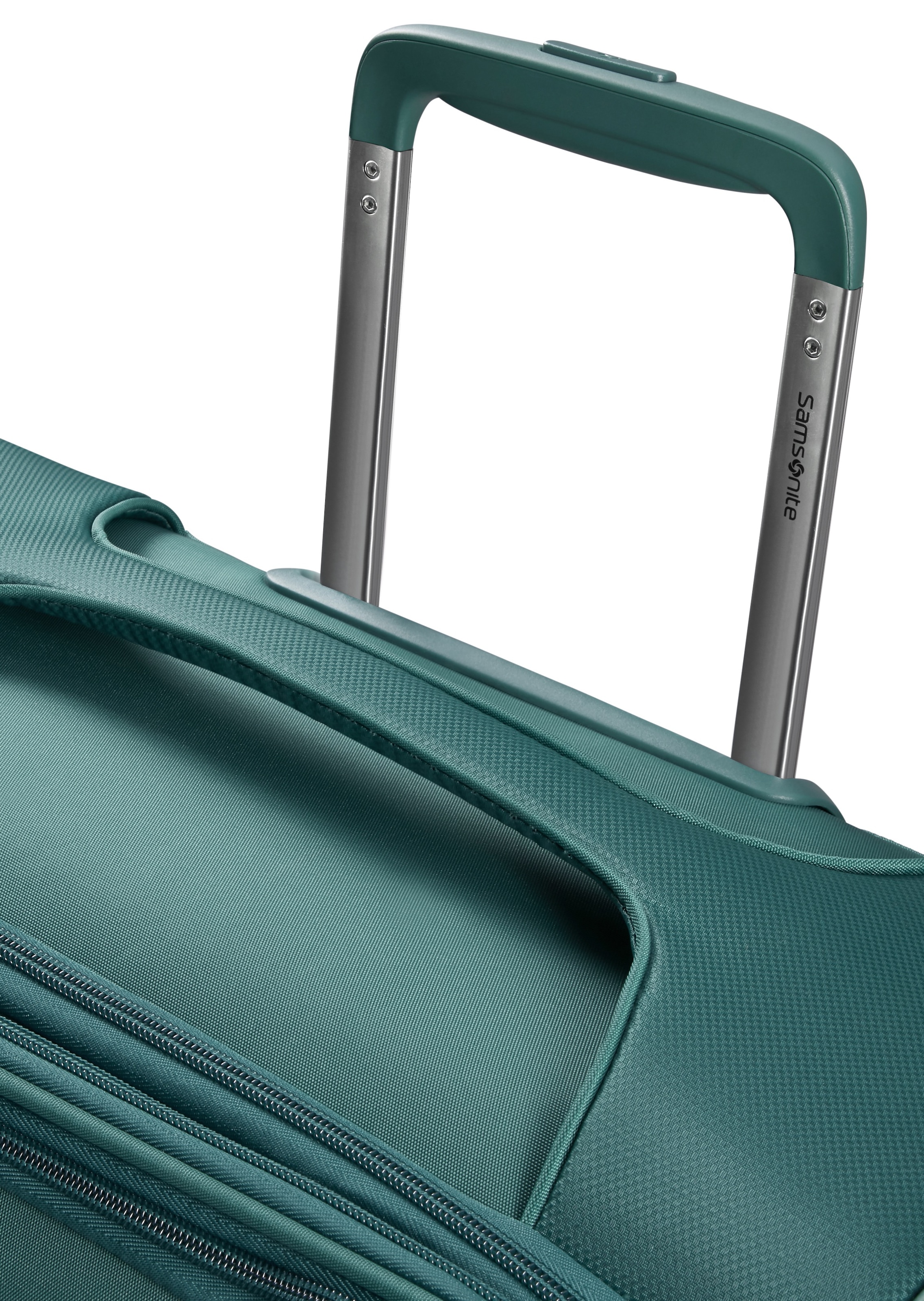 Samsonite Weichgepäck-Trolley »D'LITE«, 4 St. Rollen, Hartschalen-Koffer Reisekoffer TSA-Zahlenschloss im klassischen Design