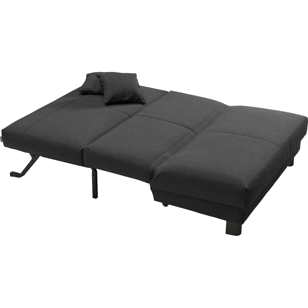 ell + ell Schlafsofa »Enny«, Liegefläche Breite 120 oder 140 cm, Liegehöhe 40 cm, Füße schwarz