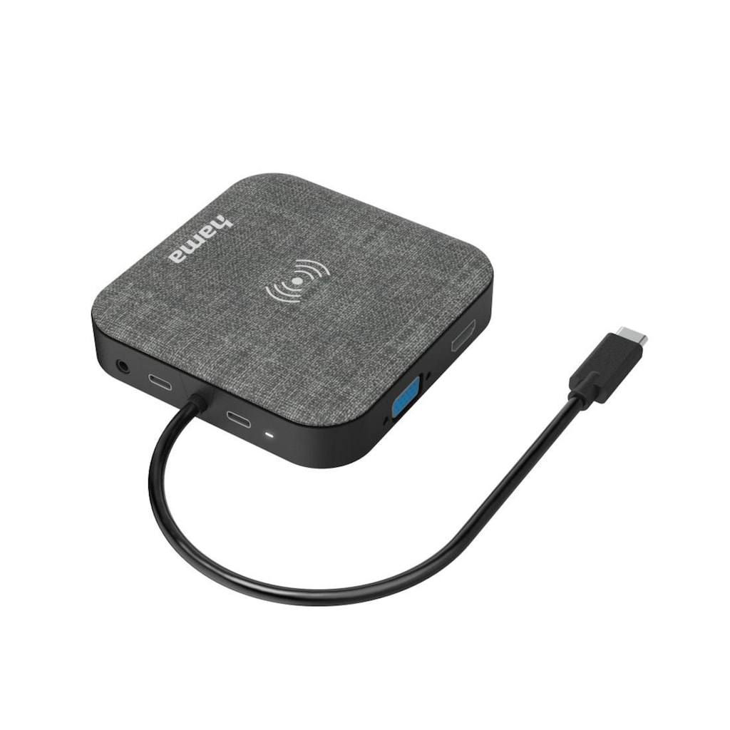 Hama USB-Adapter »USB-C-Hub 12 Ports mit Wireless Charge Ladepad«