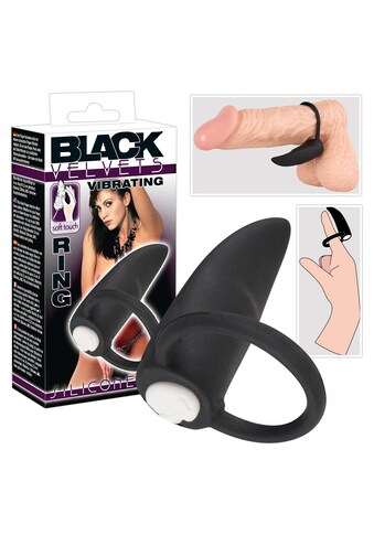 BLACK VELVETS Vibro-Penisring, mit herausnehmbarem Mini-Vibrator kaufen
