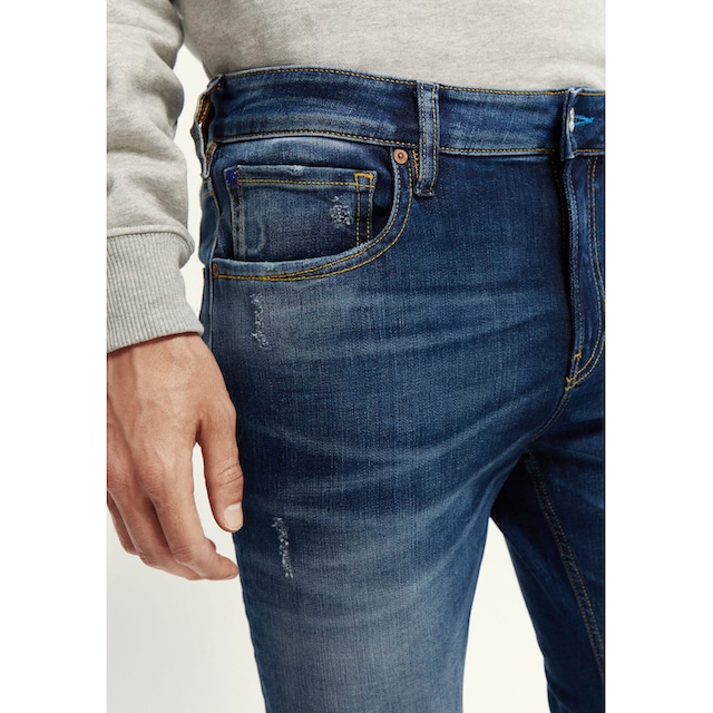 Scotch & Soda Skinny-fit-Jeans »Seasonal Essentials Skim skinny jeans,  Cloud of Smoke«, mit Faded-out & leichten used Effekten bei ♕