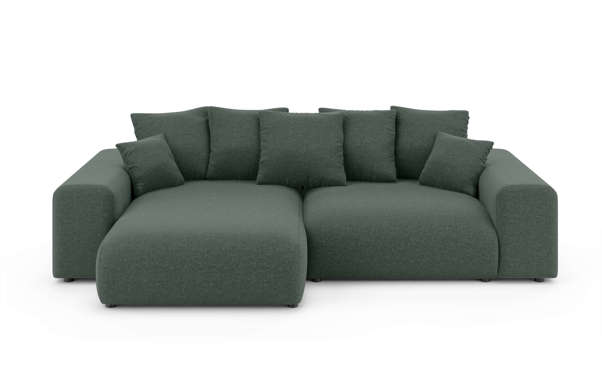 INOSIGN Ecksofa »LAKESIDE mit Bettfunktion und Bettkasten, B/T/H 257/166/84 cm«, L-Form, Recamiere beidseitig montierbar, Wellenunterfederung