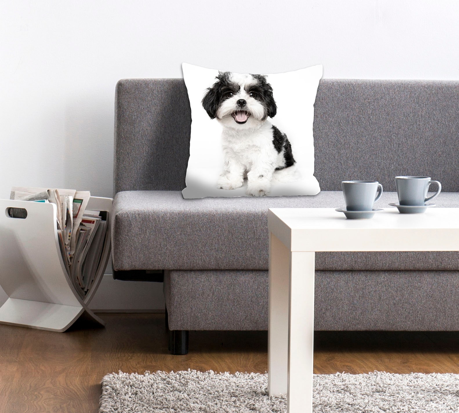 queence Dekokissen »Malteser«, mit einem Malteser Hund