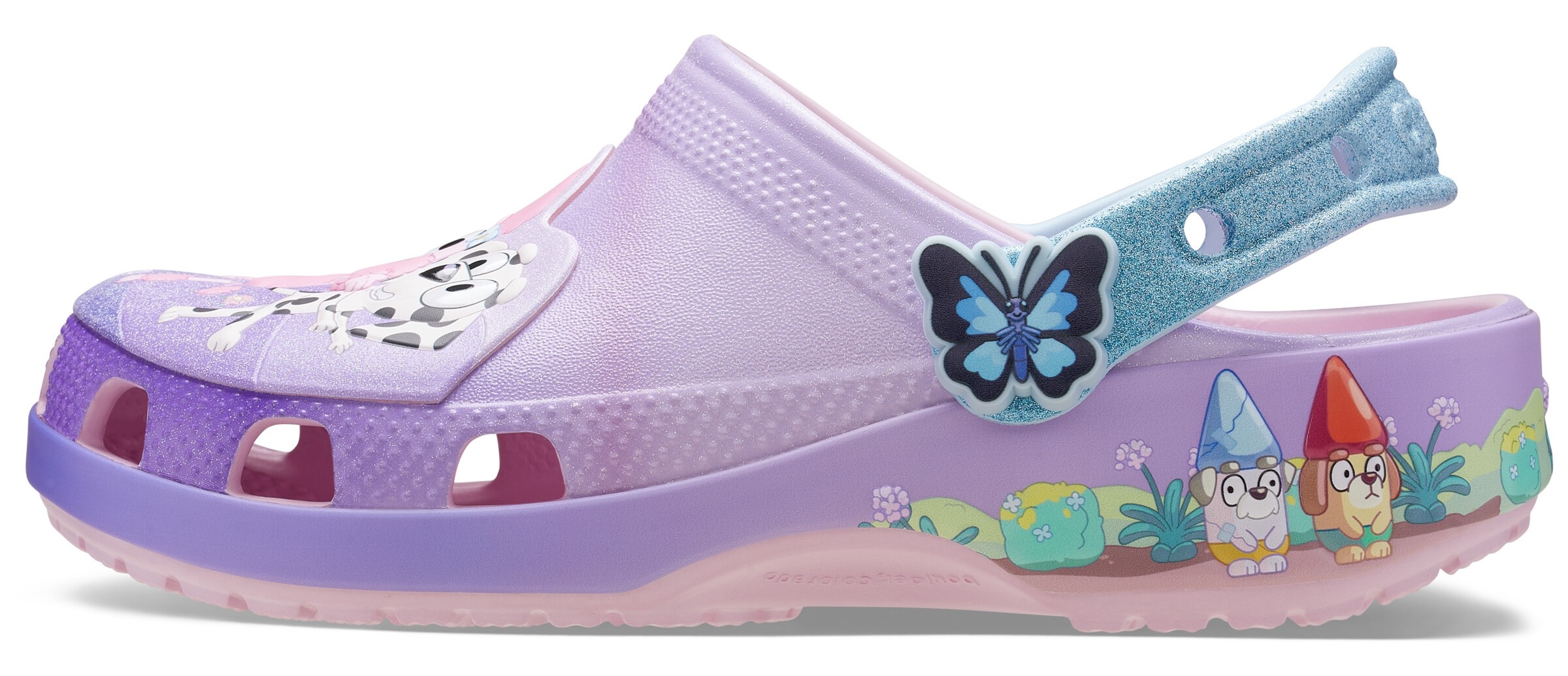 Crocs Clog »Bluey Multi Pink Classic«  Strandschuh, Sommerschuh, Hausschuh mit süßen Tiermotiven