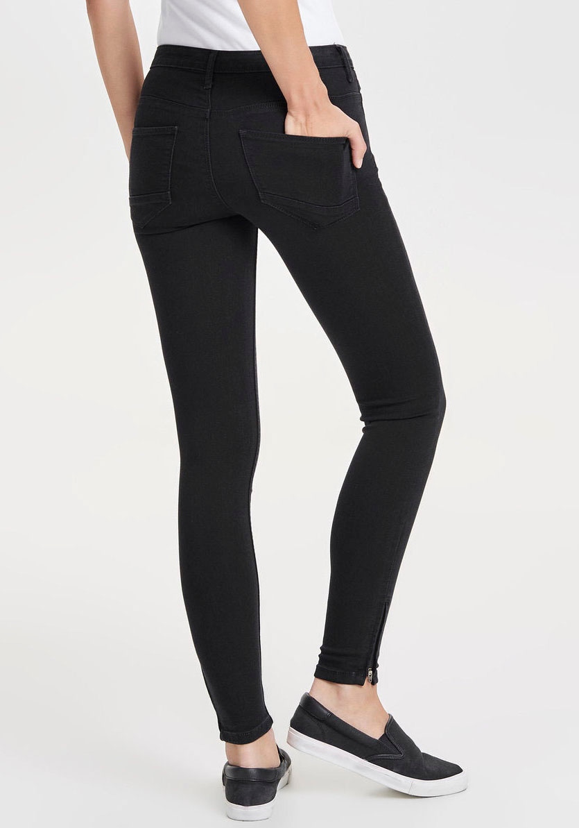 ONLY Ankle-Jeans »ONLKENDELL ETERNAL«, mit Zipper am Saum