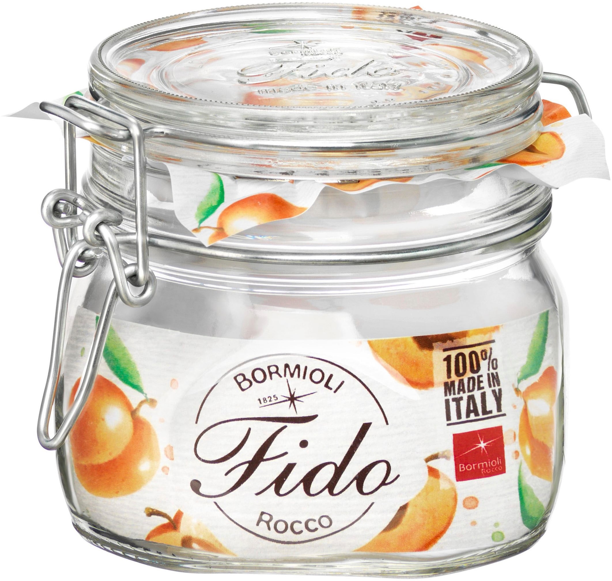 Bormioli Rocco Vorratsglas "Fido" luftdicht verschließbar, mit Bügelverschluß