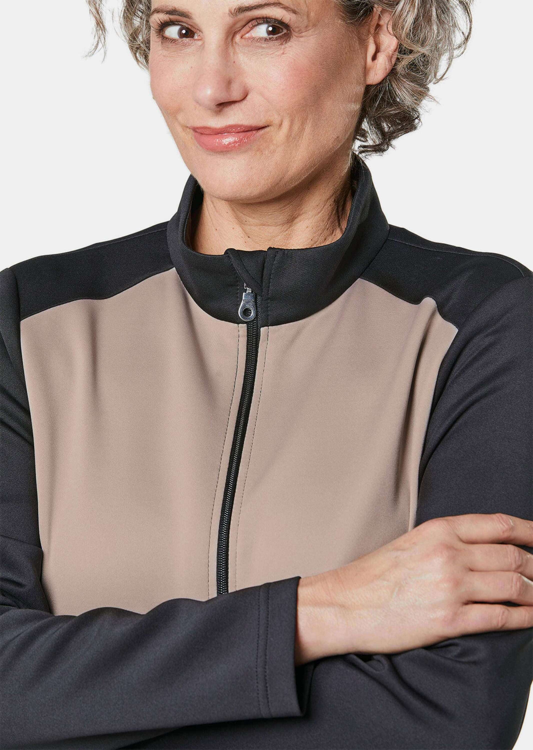 GOLDNER Sommerjacke »Kurzgröße Leichte Freizeitjacke mit Stehkragen und Reißverschluss« Reißverschluss mit Kinnschutz