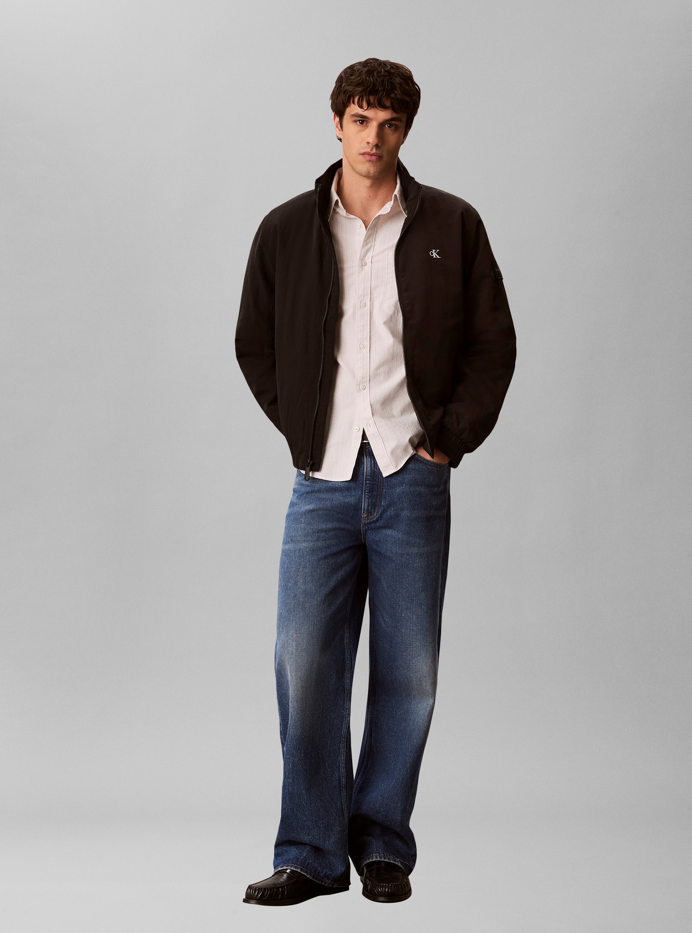 Calvin Klein Jeans Blouson Stehkragen, 2-Wege-Zipper, Regular Fit, wattiert