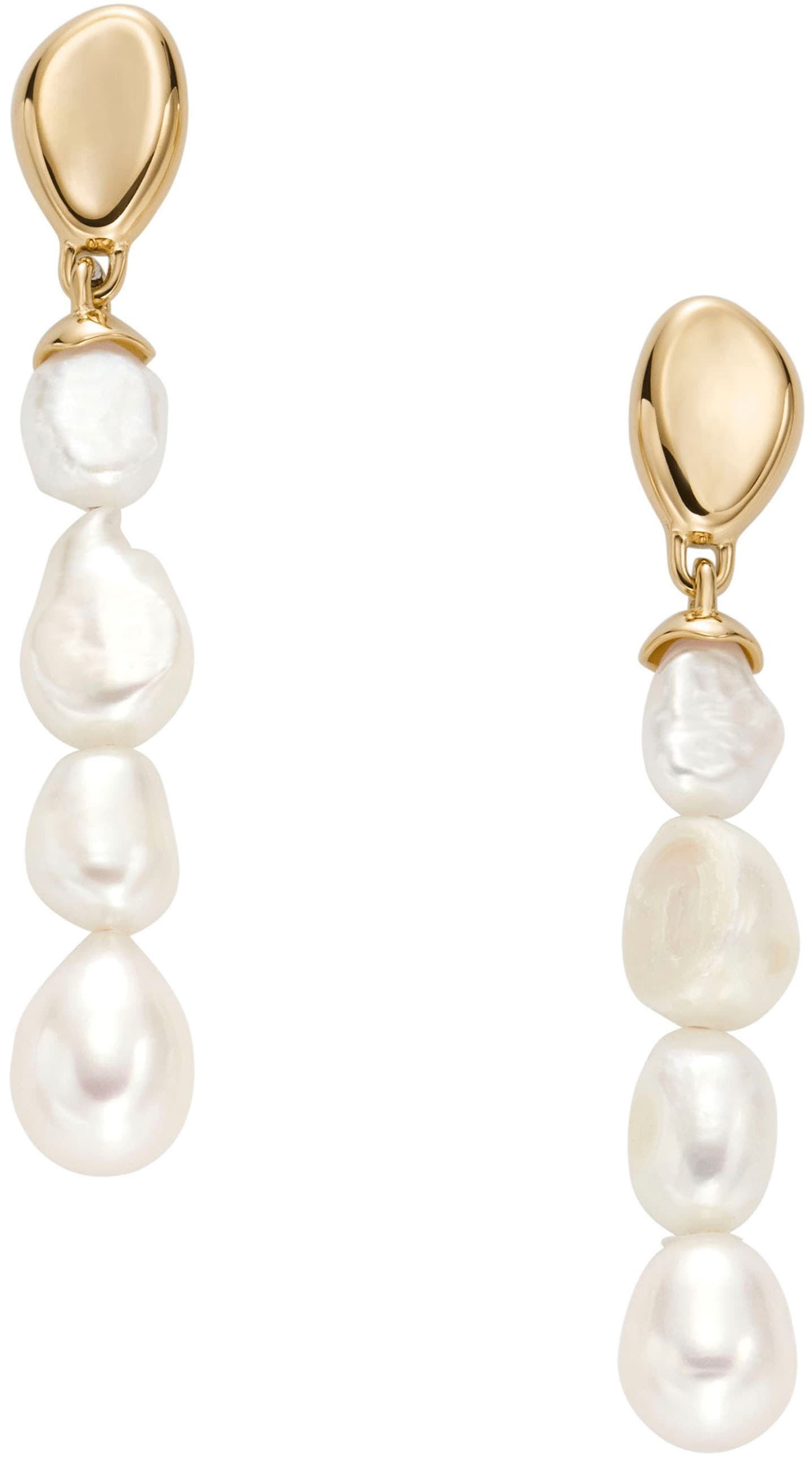 Skagen Paar Ohrstecker »Schmuck Geschenk Edelstahl Ohrringe AGNETHE PEARL, SKJ1827710«, mit Süßwasserzuchtperle