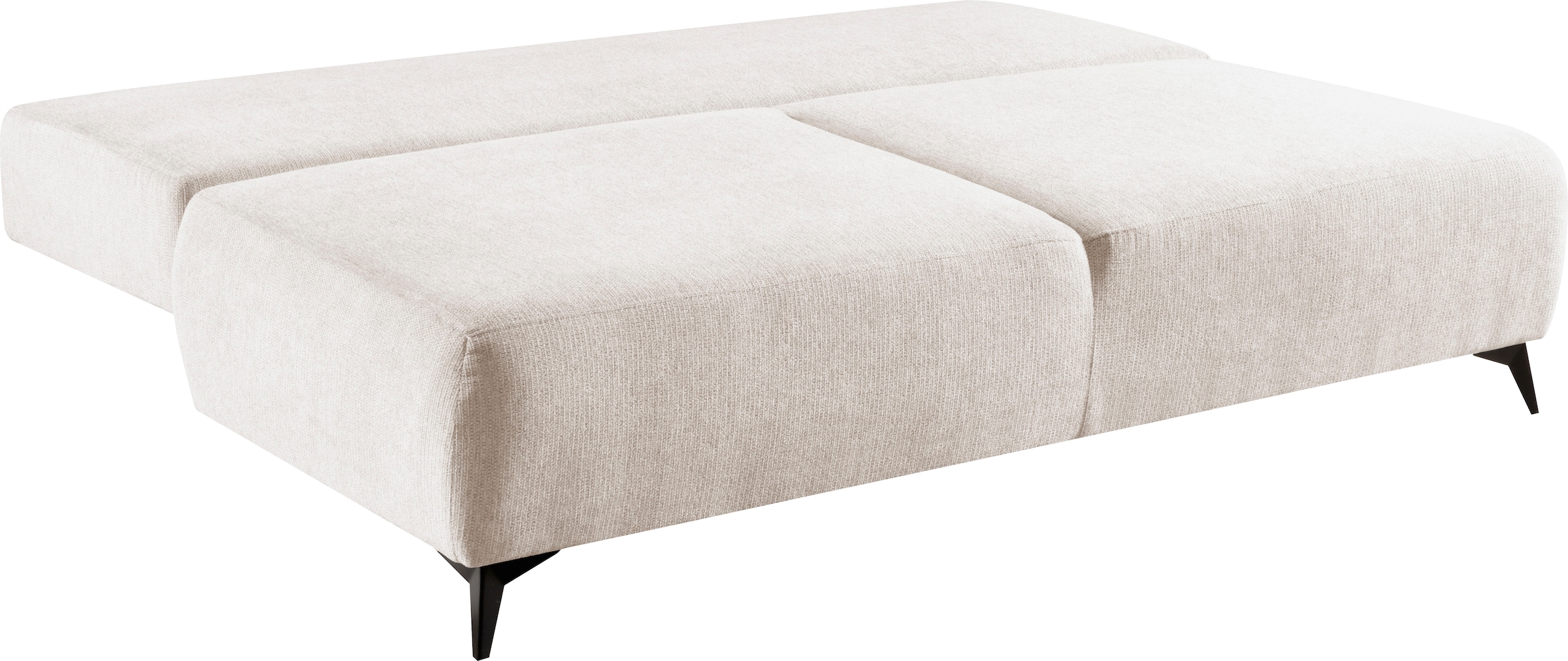 WERK2 Schlafsofa »Viktoria mit Komfortsitz- und Liegehöhe, Breite 200cm,« bequemes 2-Sitzer Schlafcouch mit Bettkasten