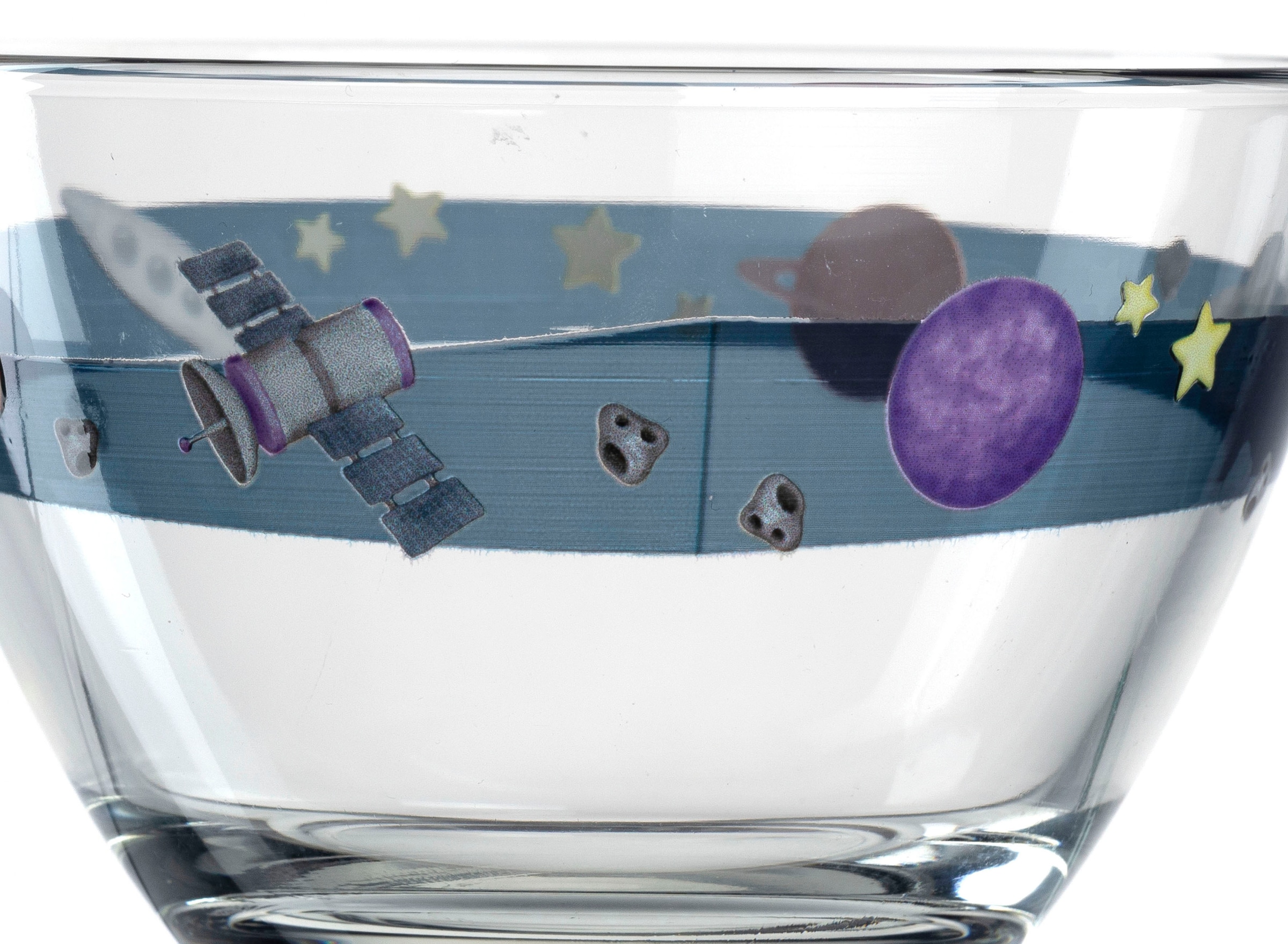 LEONARDO Kinderschale »Weltall BAMBINI AVVENTURA«, 6 tlg., aus Glas, BAMBINI AVVENTURA, 12 cm, Kalk-Natron-Glas