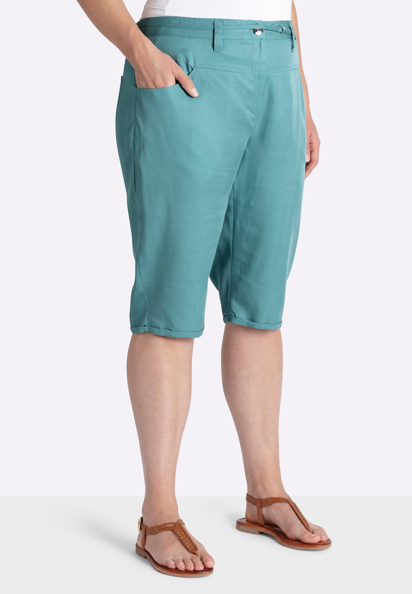 Sheego Bermudas »Bermuda Bermudas mit weiterem Oberschenkel«