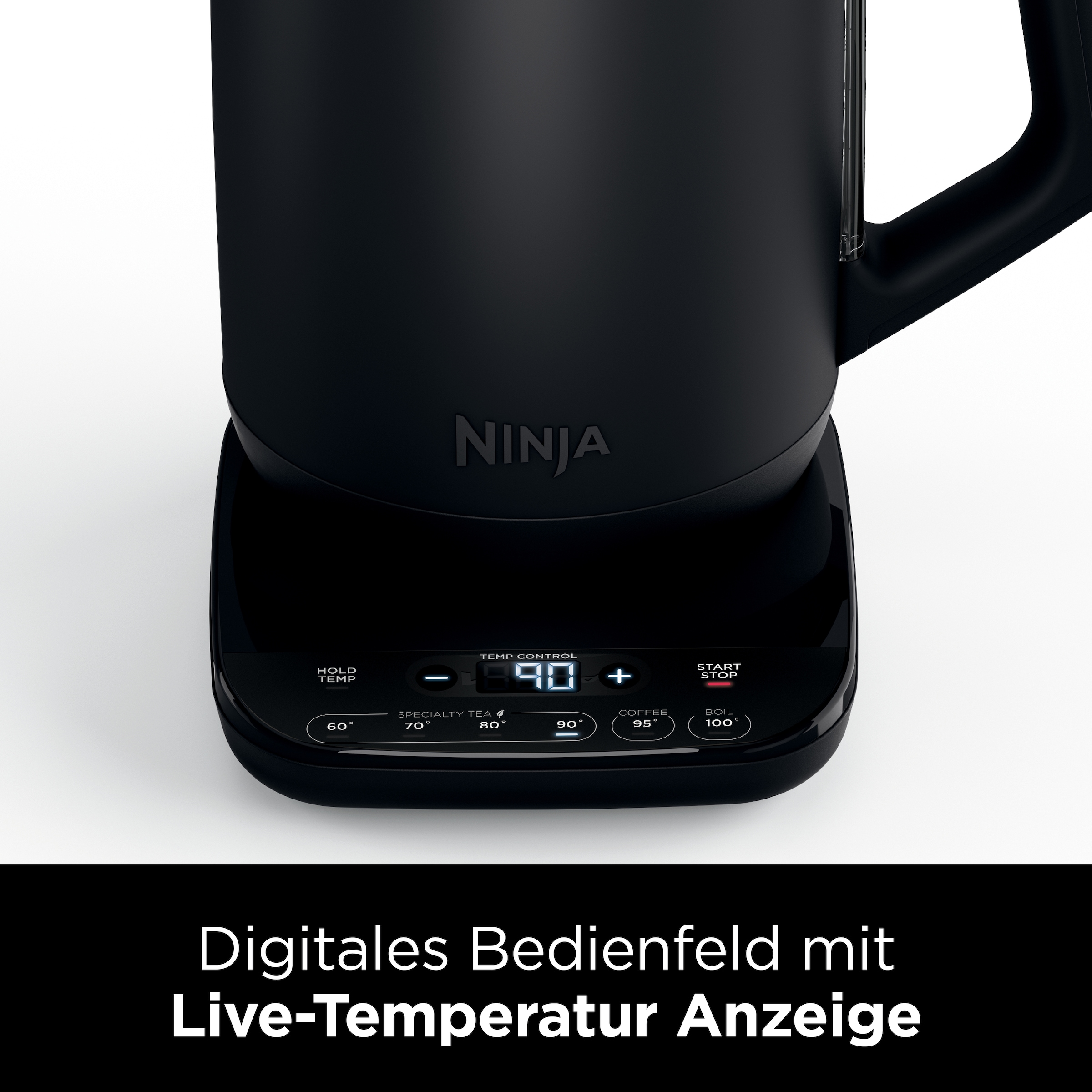 NINJA Wasserkocher »KT200EU«, 1,7 l, 3000 W, 40-100 °C, schwarz