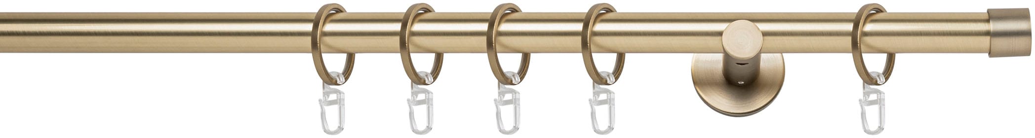 mydeco Gardinenstange »20mm Cap Wandträger 6,5 cm«, 1 läufig-läufig, Fixmaß