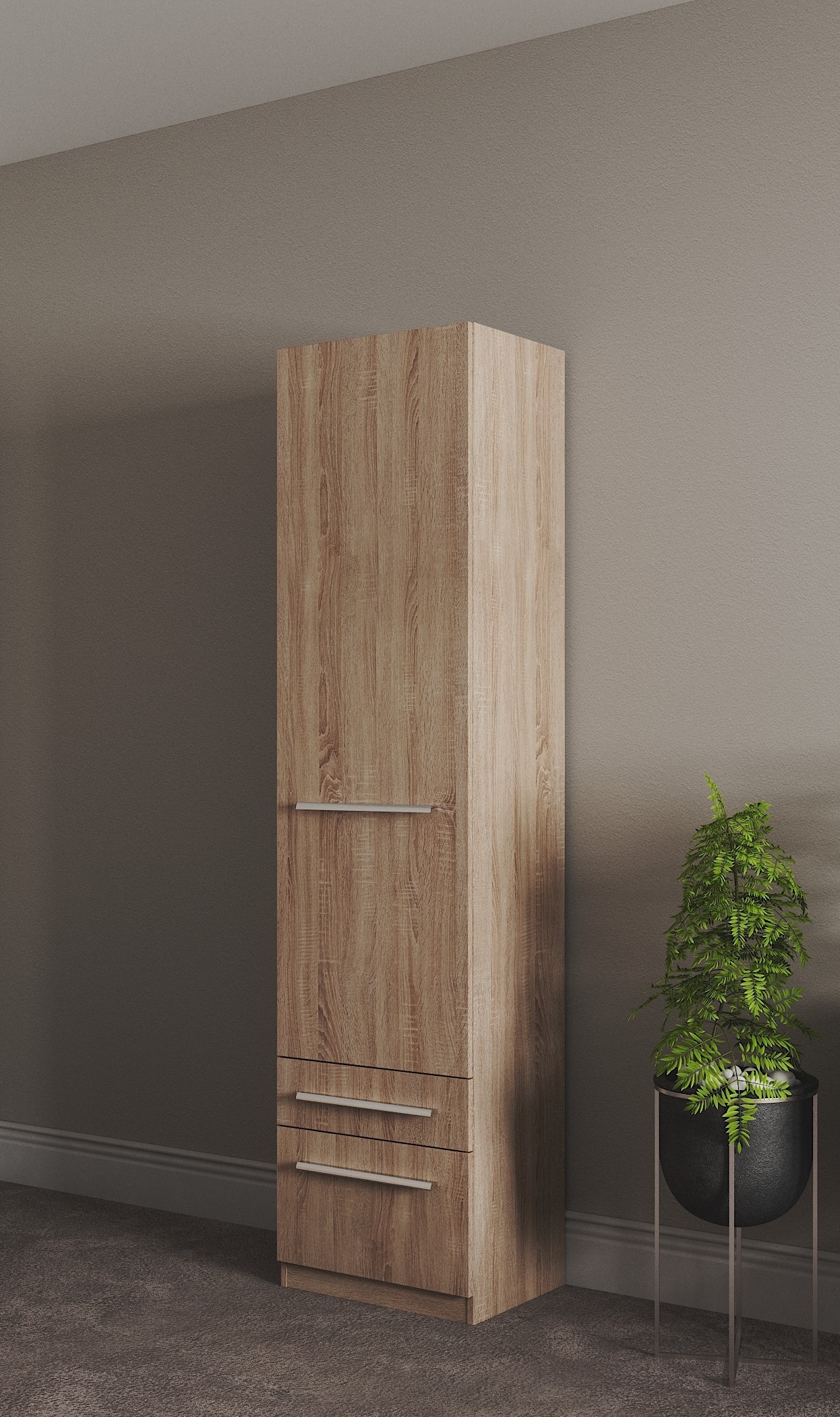 priess Kleiderschrank »Schrank Garderobe Wäscheschrank Barcelona in 5 Breiten« viel Stauraum, geräumige Schubkästen, mit Spiegel, MADE IN GERMANY