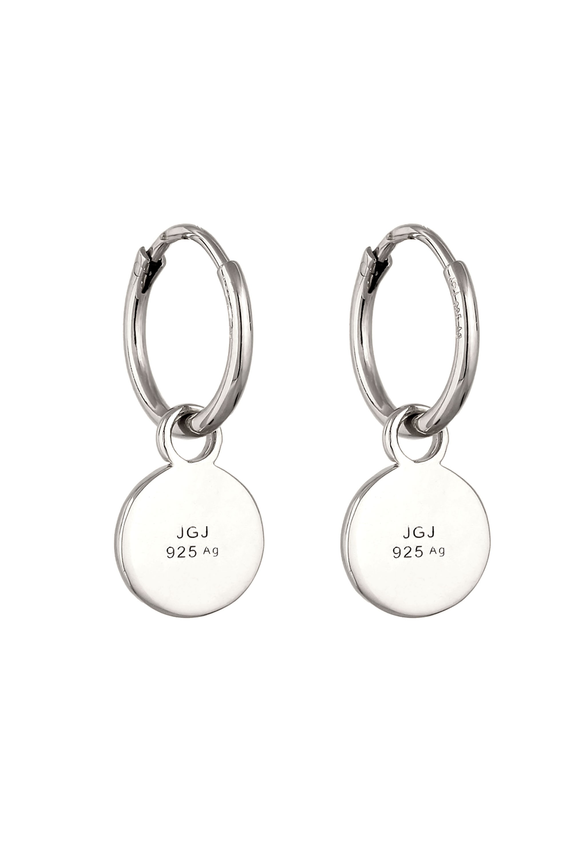 Elli Paar Creolen »Ohrringe Creole Einhänger Blume 925 Sterling Silber«